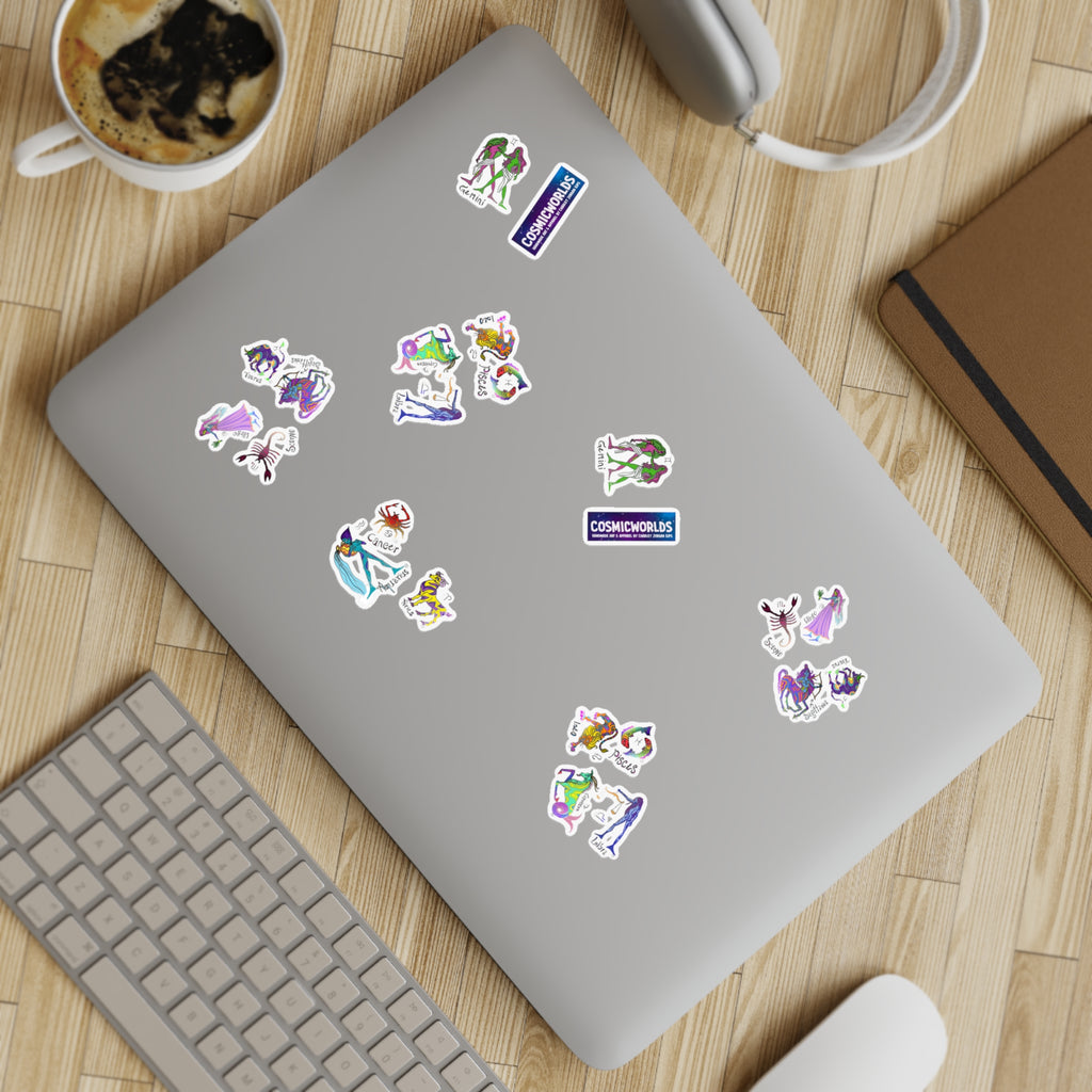 Zodiac Sticker Sheet Bundle, 10pcs