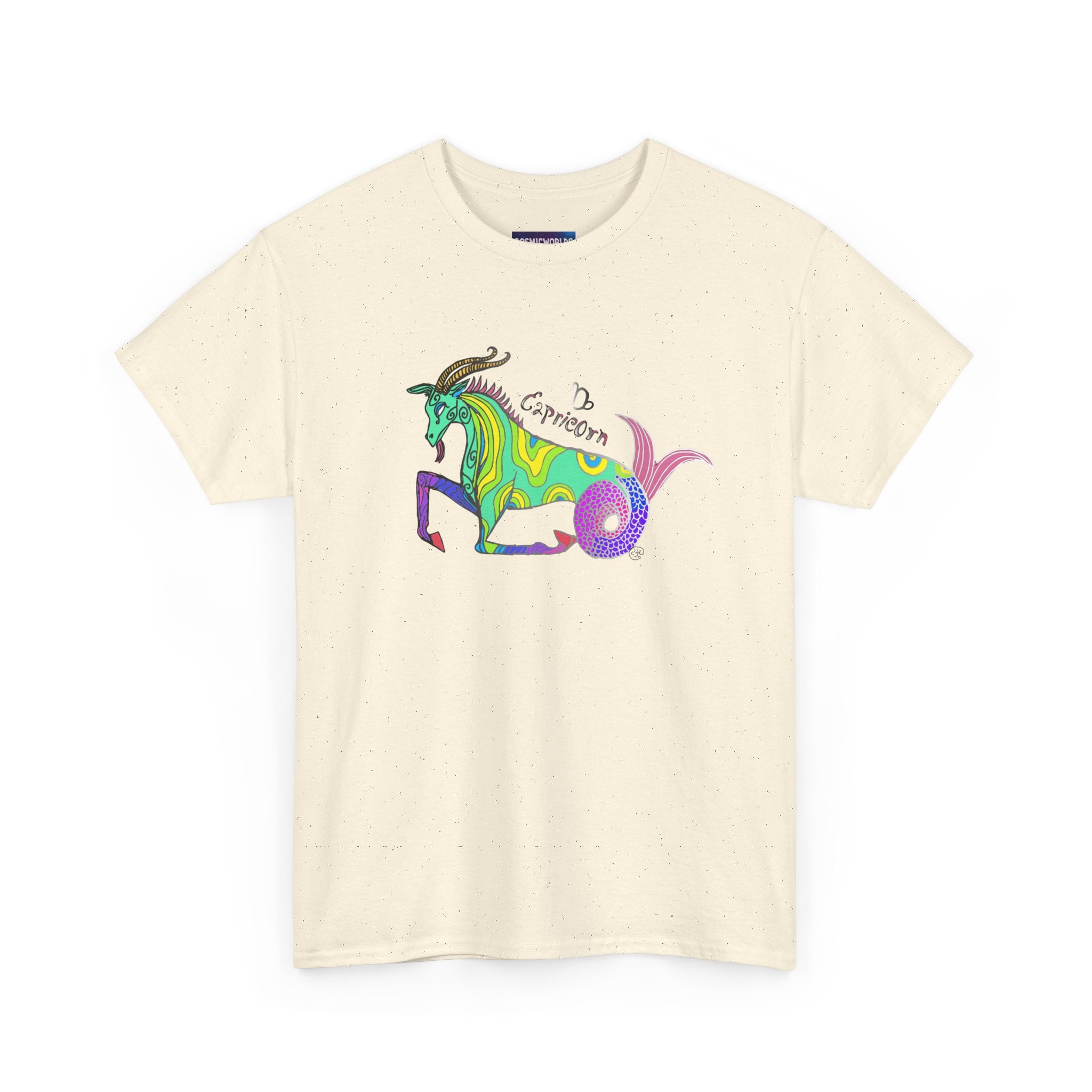 Capricorn Mythical Goat Tee — Colorful Zodiac Shirt