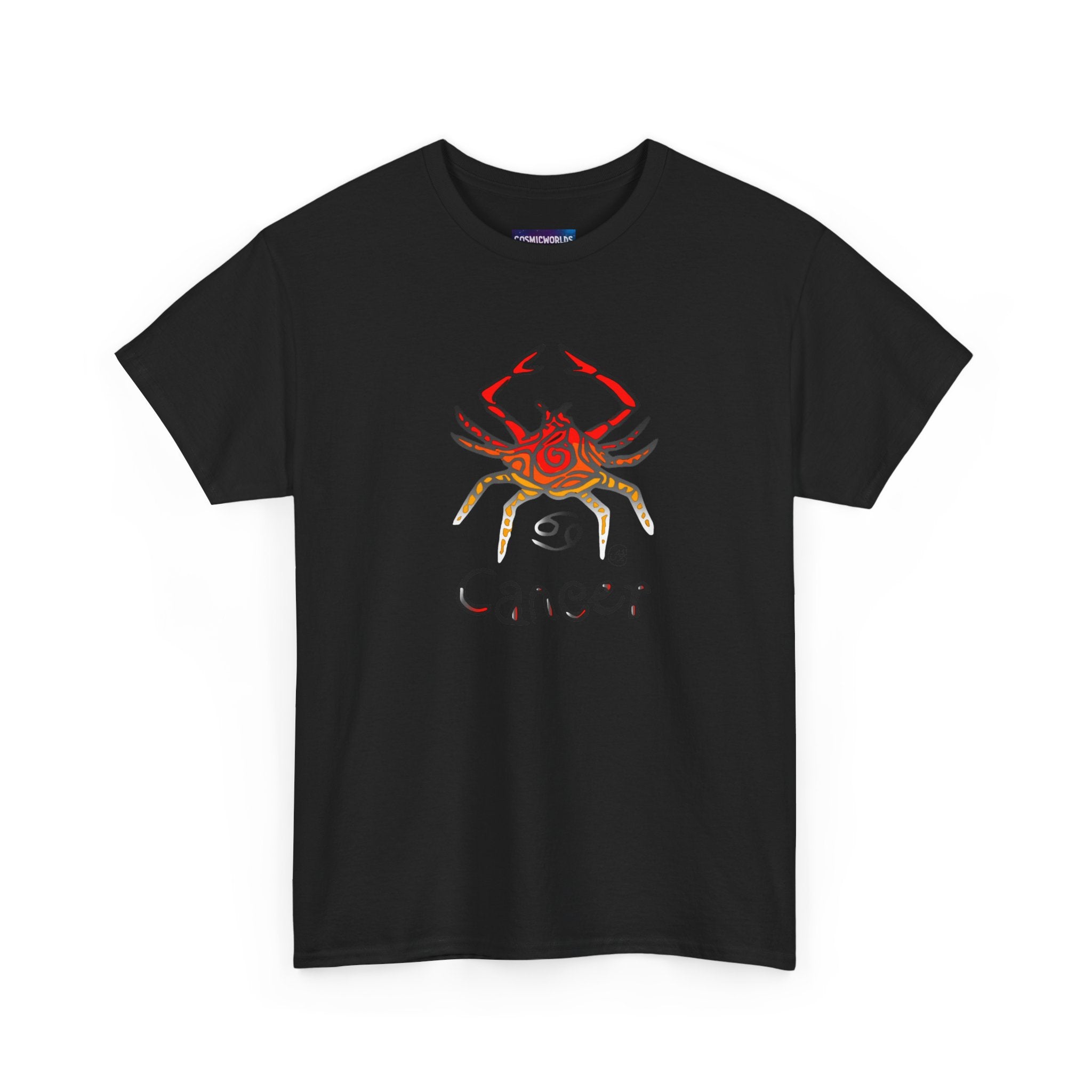 Cancer Zodiac T‑Shirt — Watercolor Crab Astrology Tee (Cancer)