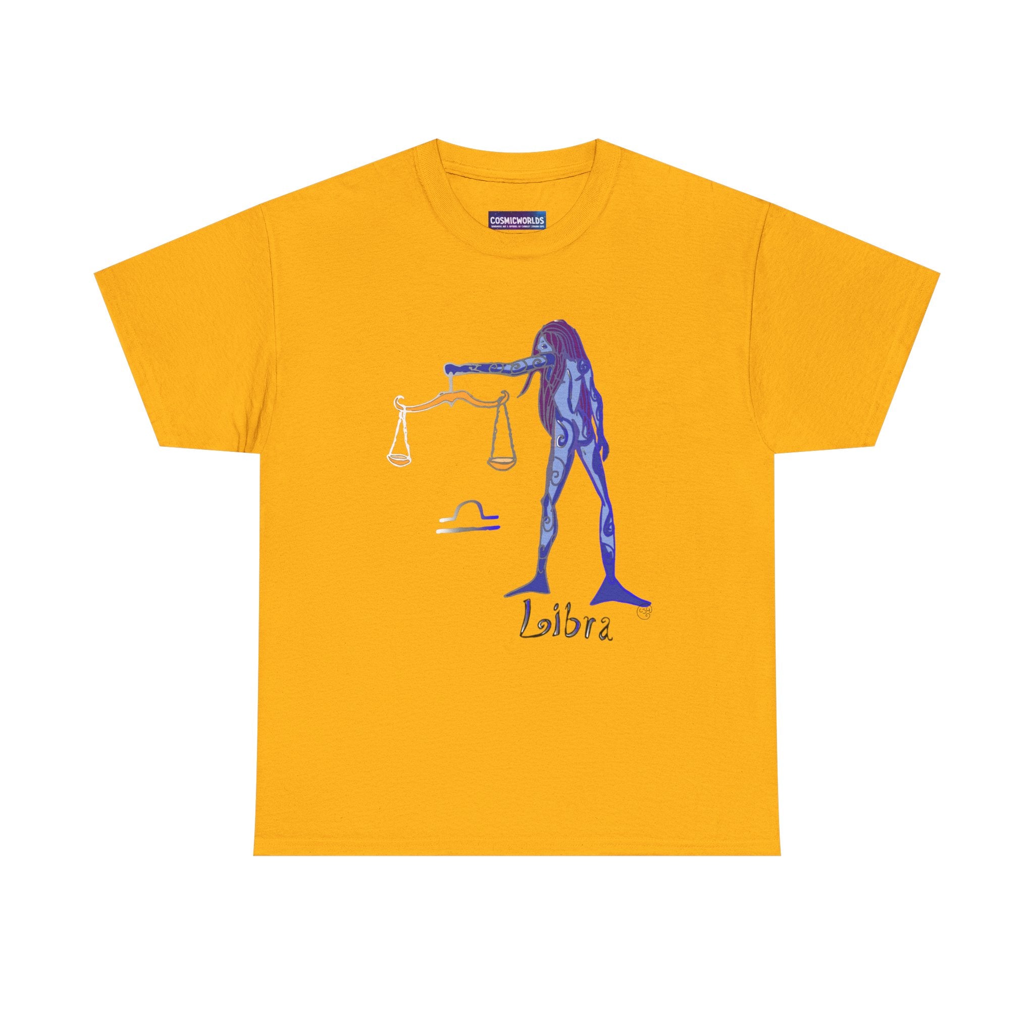 Libra Zodiac T-Shirt — Artistic Scales Astrology Tee