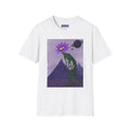 Alien Flower Graphic T-Shirt — Surreal Purple Space Art Tee
