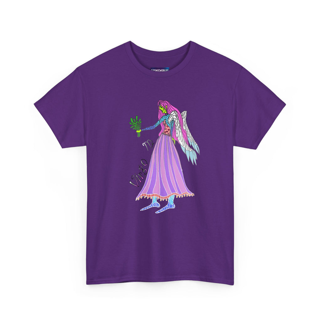 Virgo Zodiac Tee — Purple Virgo Girl Astrology T-Shirt