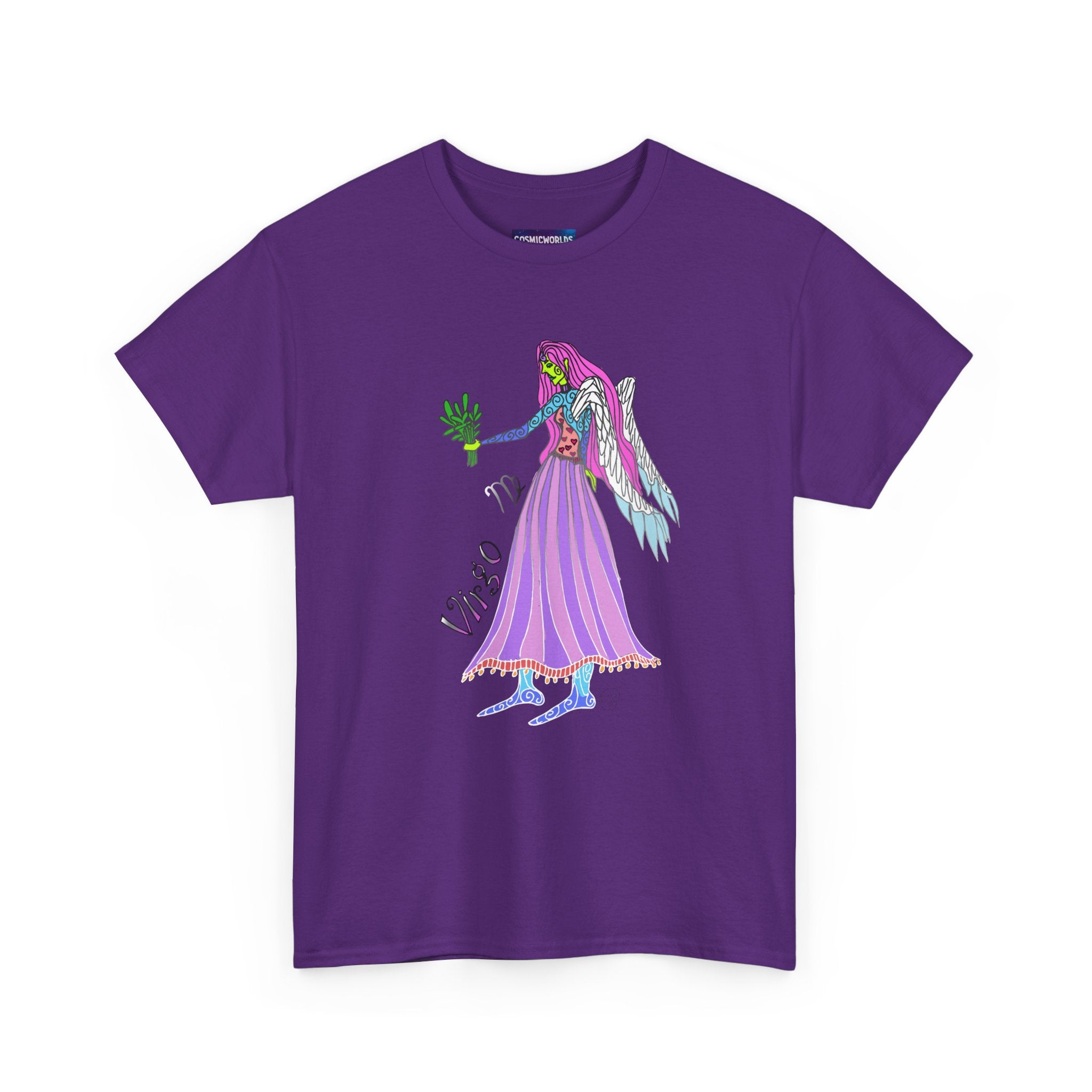 Virgo Zodiac Tee — Purple Virgo Girl Astrology T-Shirt