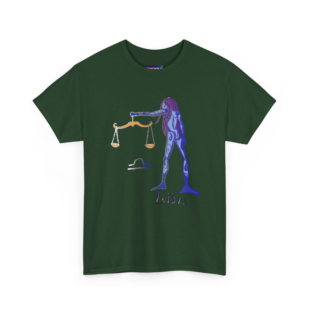 Libra Zodiac T-Shirt — Artistic Scales Astrology Tee
