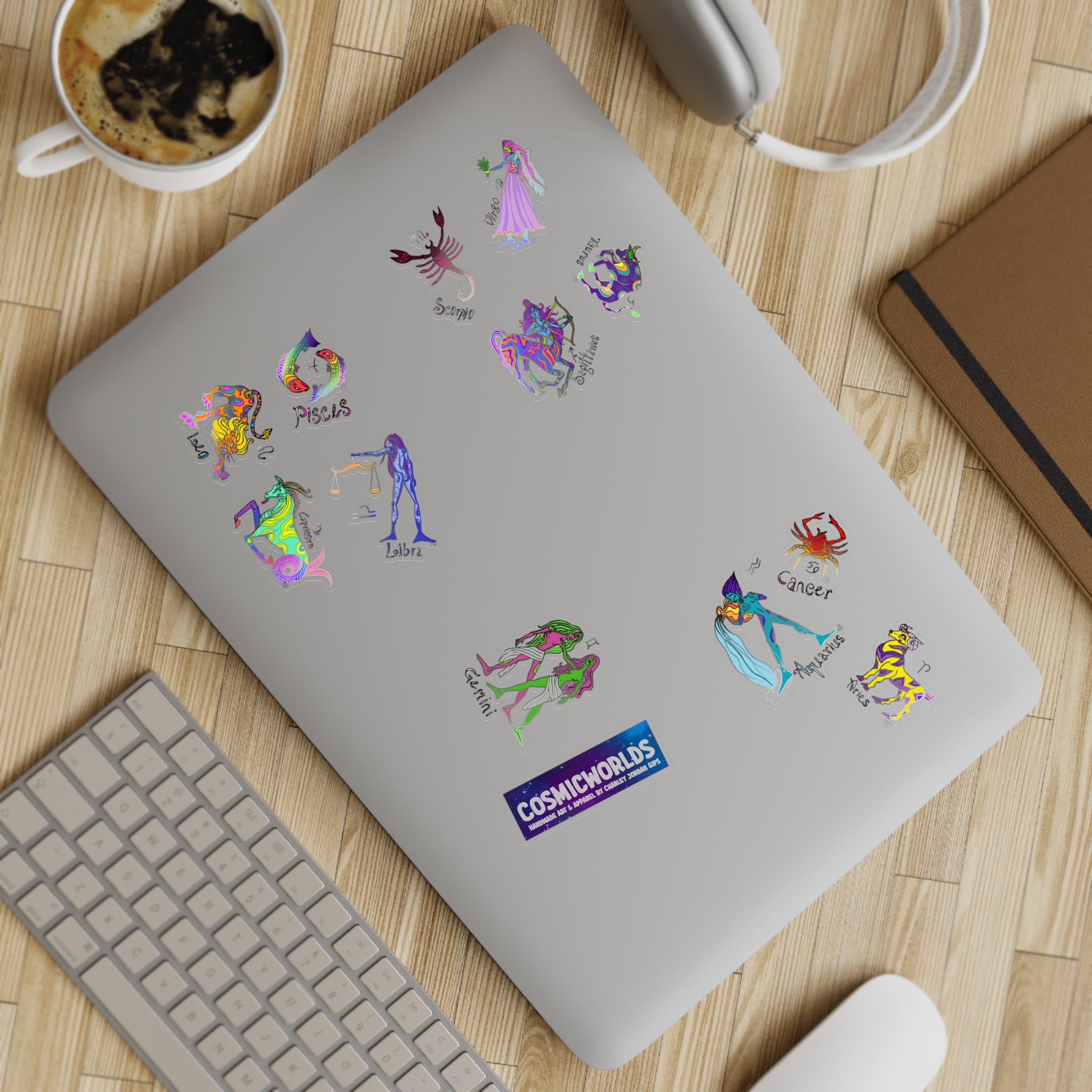 Zodiac Sticker Sheet Bundle, 10pcs