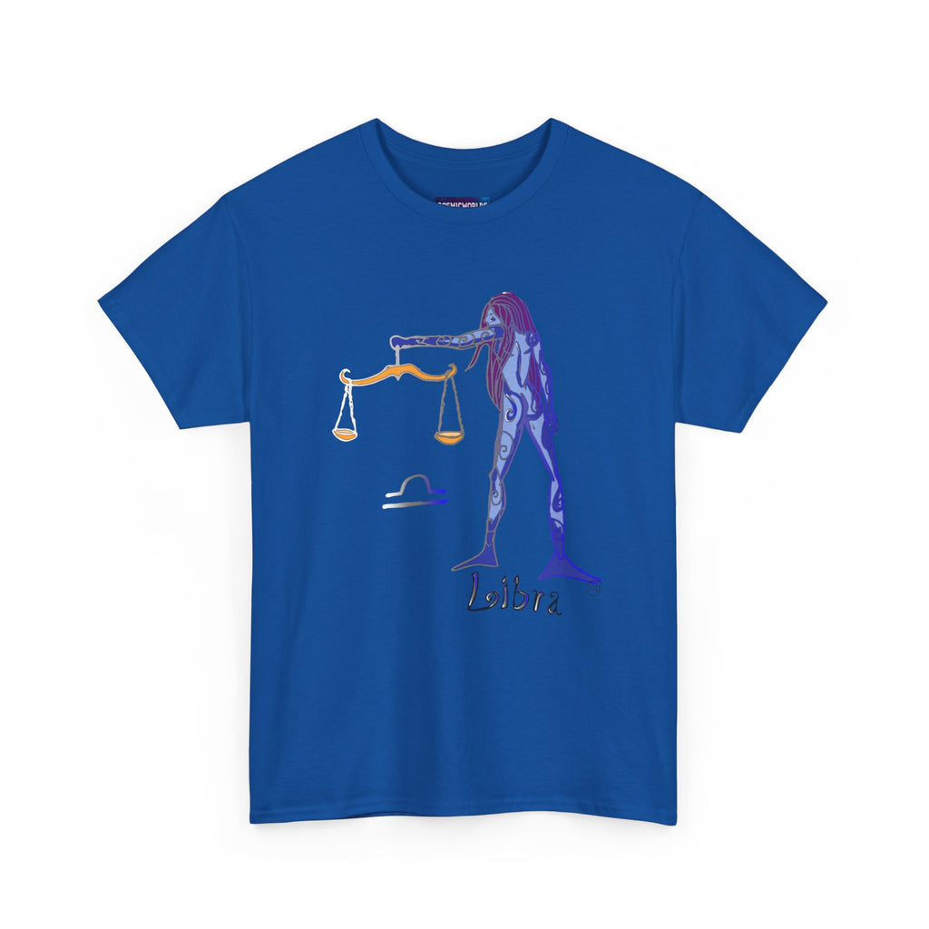 Libra Zodiac T-Shirt — Artistic Scales Astrology Tee