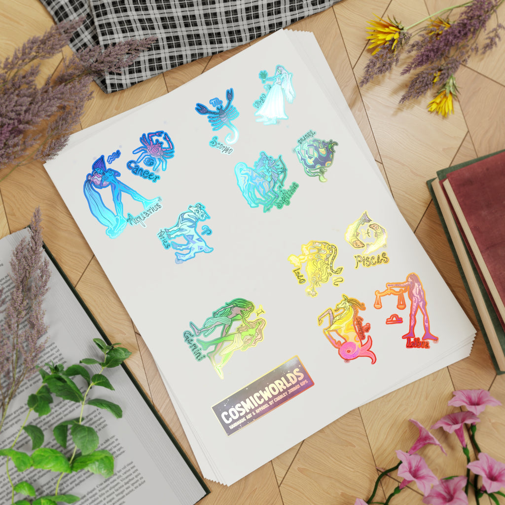 Zodiac Sticker Sheet Bundle, 10pcs