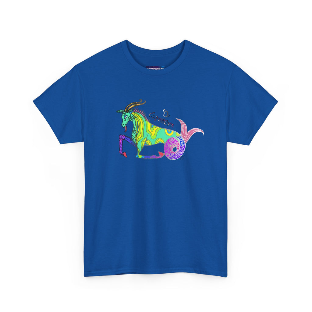 Capricorn Mythical Goat Tee — Colorful Zodiac Shirt