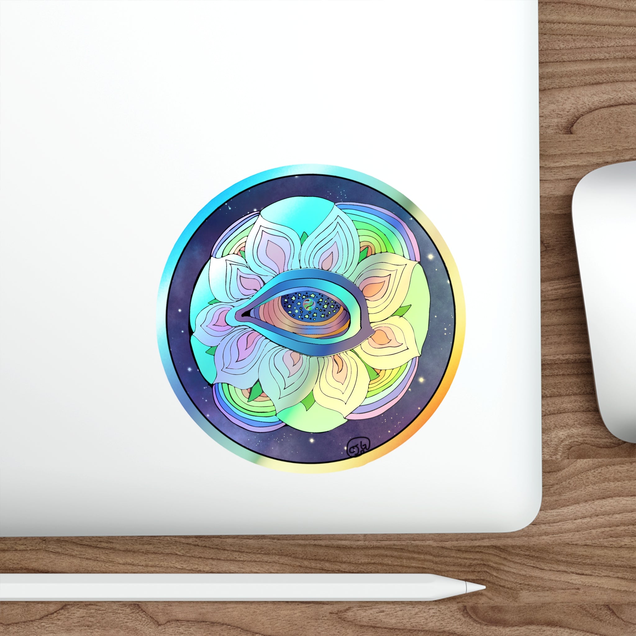Shivajim’s All Seeing Eye Holographic Die-cut Stickers