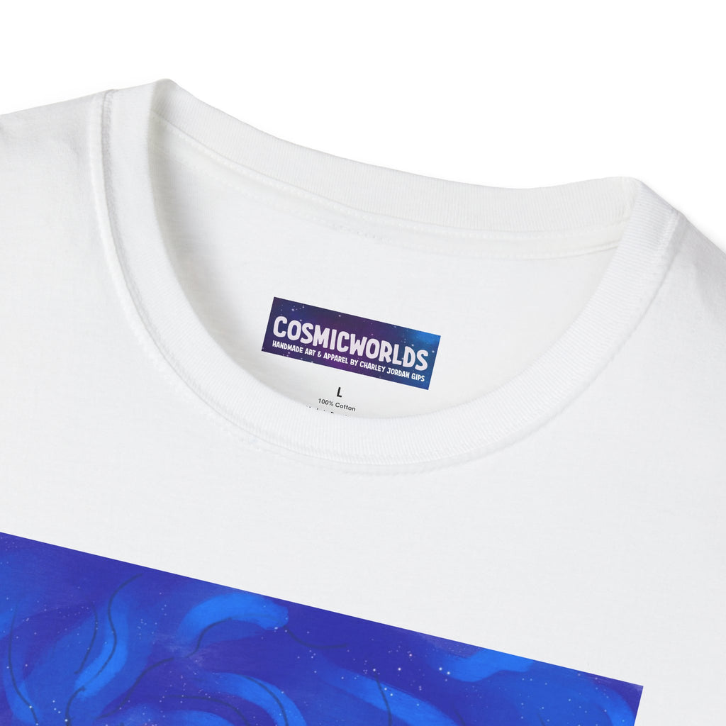 Blue Mystic Portrait T-Shirt—Water Goddess