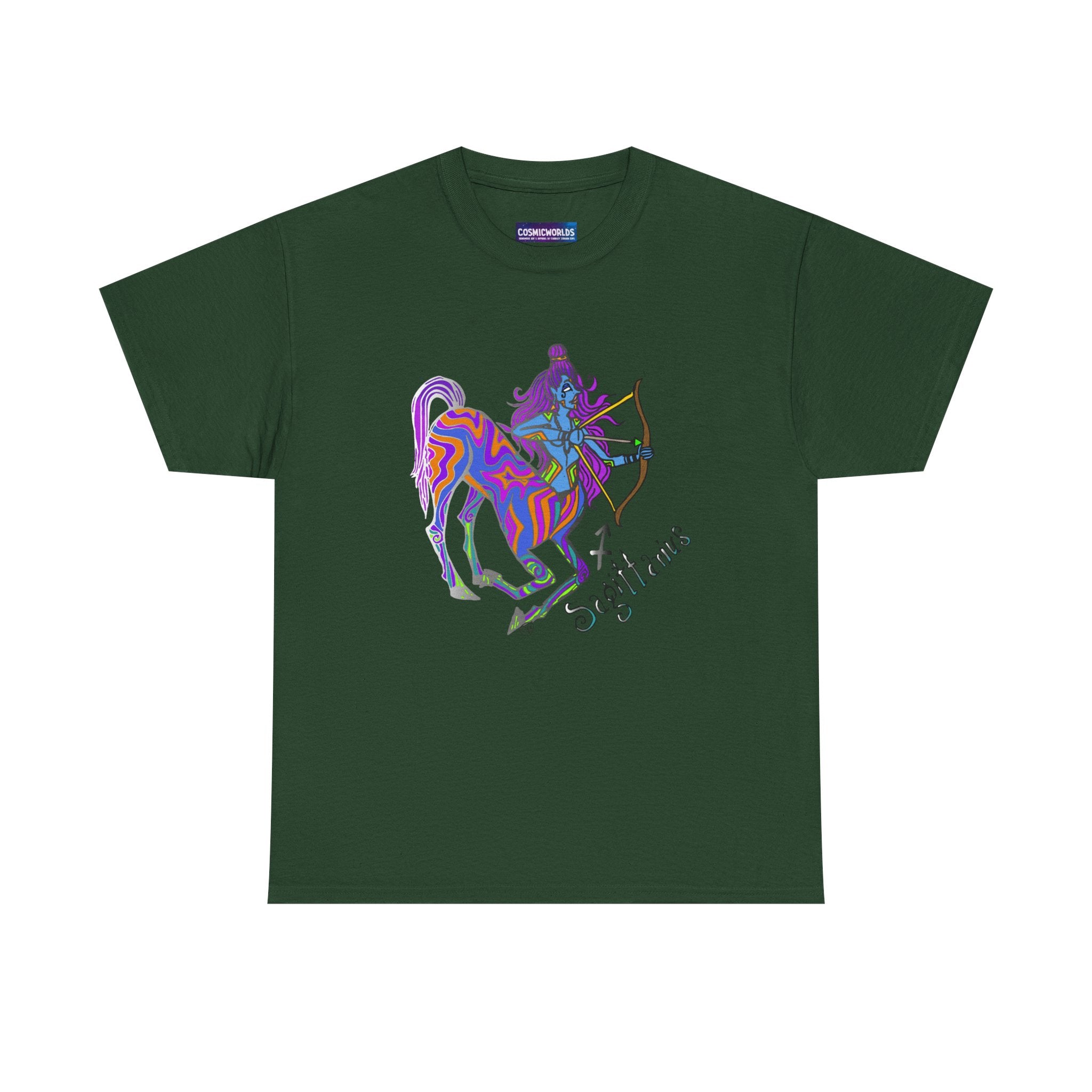 Sagittarius Centaur Archer T-Shirt — Colorful Zodiac Astrology Tee