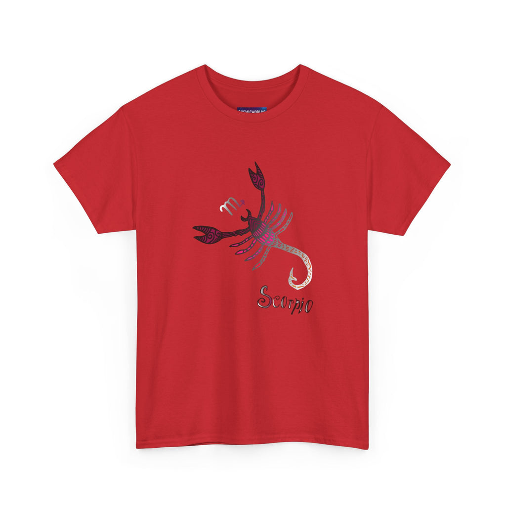Scorpio Zodiac T‑Shirt — Stylized Scorpion Astrology Tee