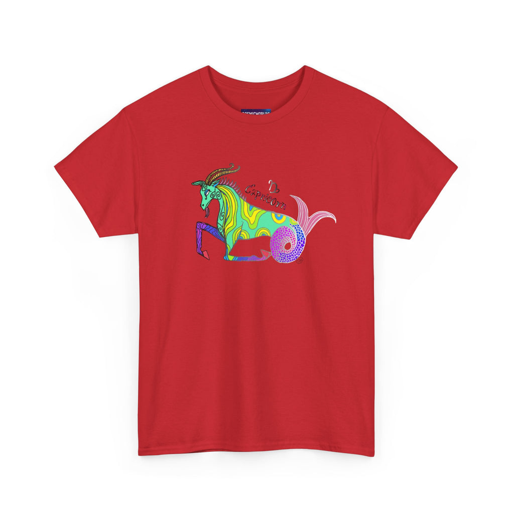 Capricorn Mythical Goat Tee — Colorful Zodiac Shirt
