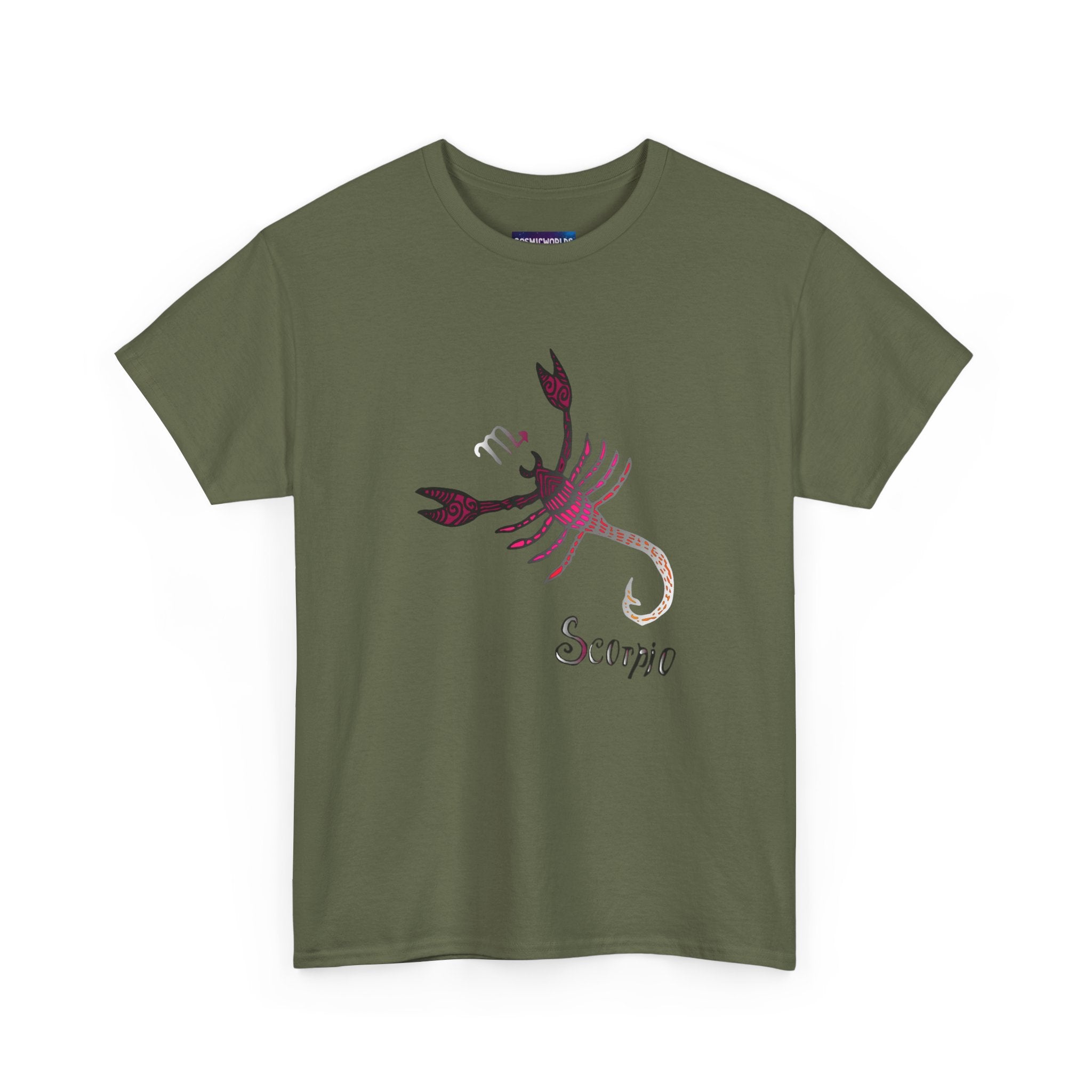 Scorpio Zodiac T‑Shirt — Stylized Scorpion Astrology Tee