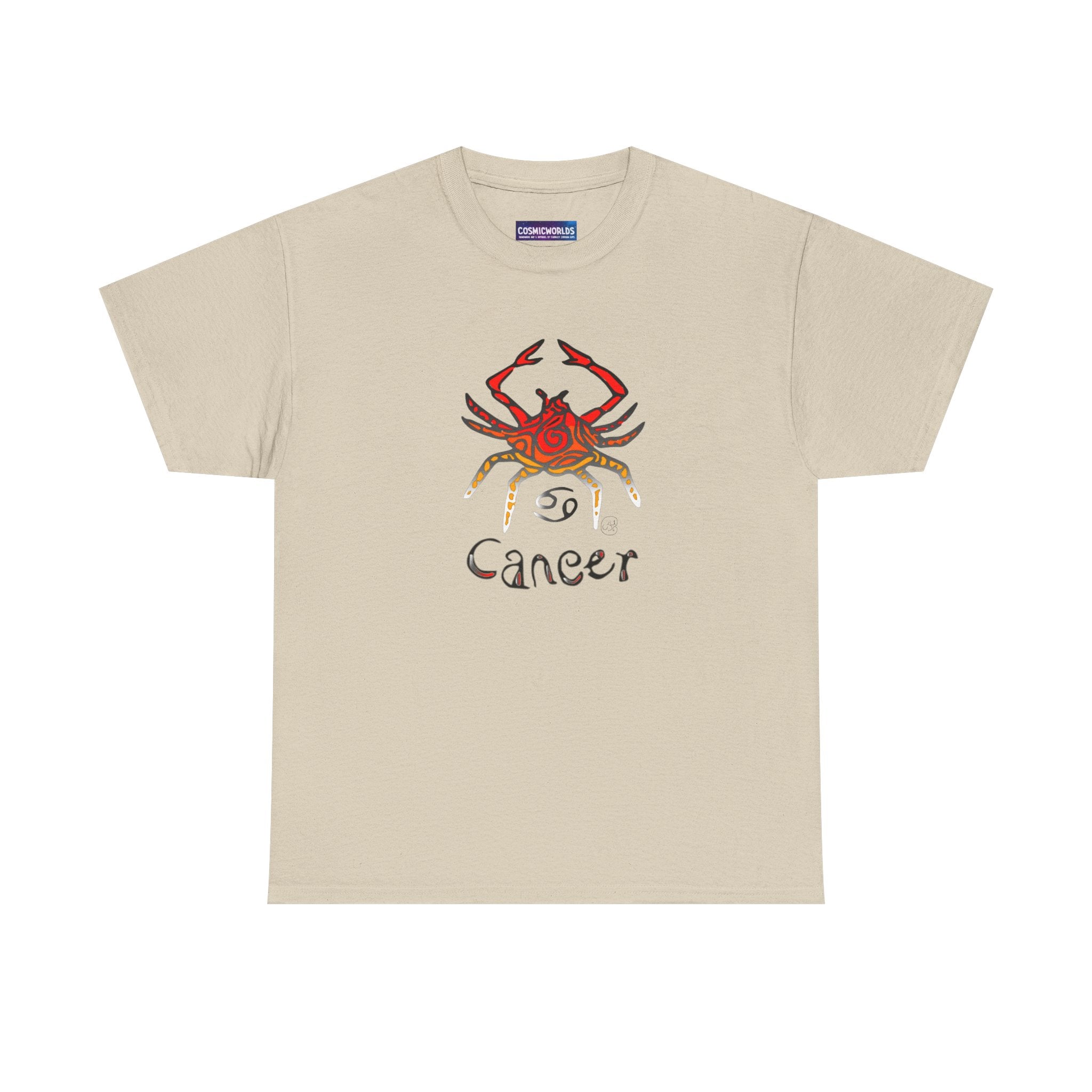 Cancer Zodiac T‑Shirt — Watercolor Crab Astrology Tee (Cancer)
