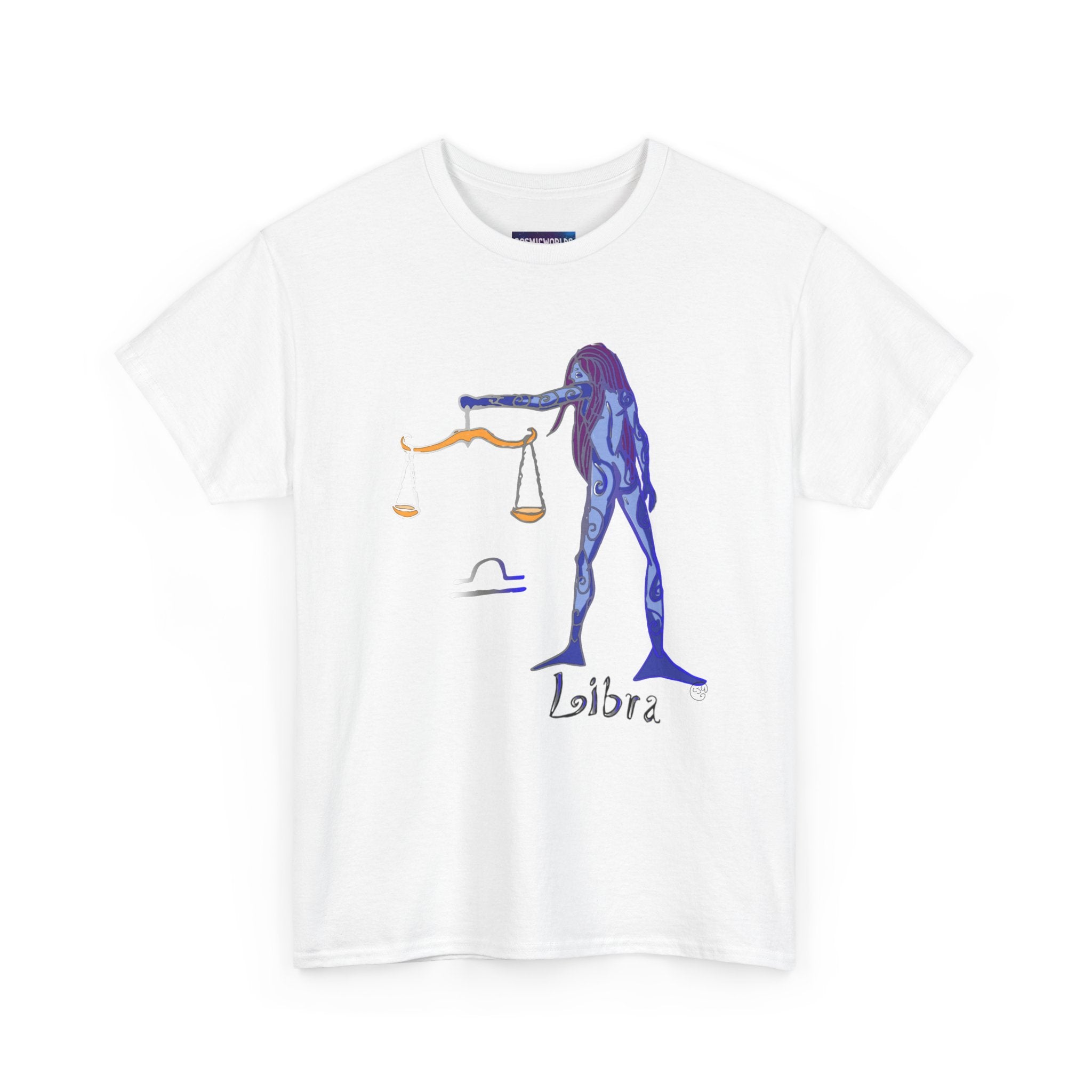 Libra Zodiac T-Shirt — Artistic Scales Astrology Tee