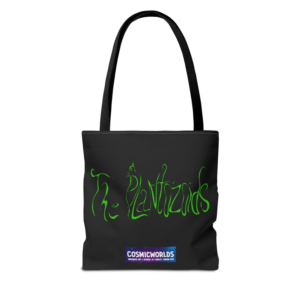 Psychedelic Garden Tote Bag — Colorful Alien Floral Art AOP