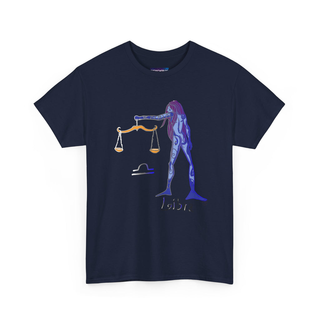 Libra Zodiac T-Shirt — Artistic Scales Astrology Tee