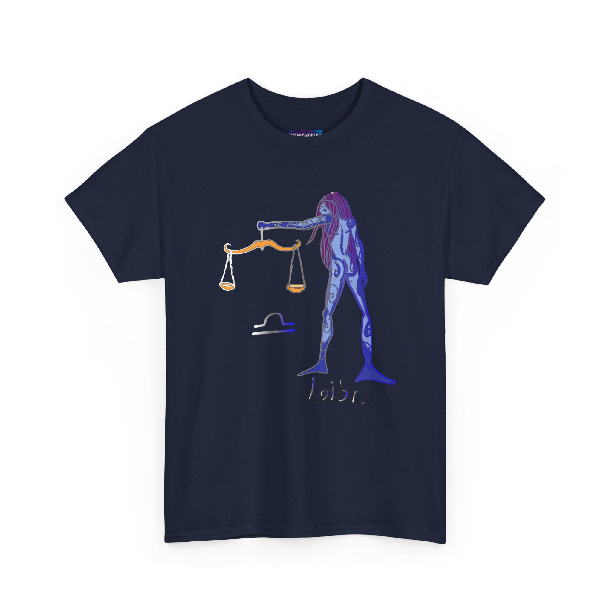 Libra Zodiac T-Shirt — Artistic Scales Astrology Tee