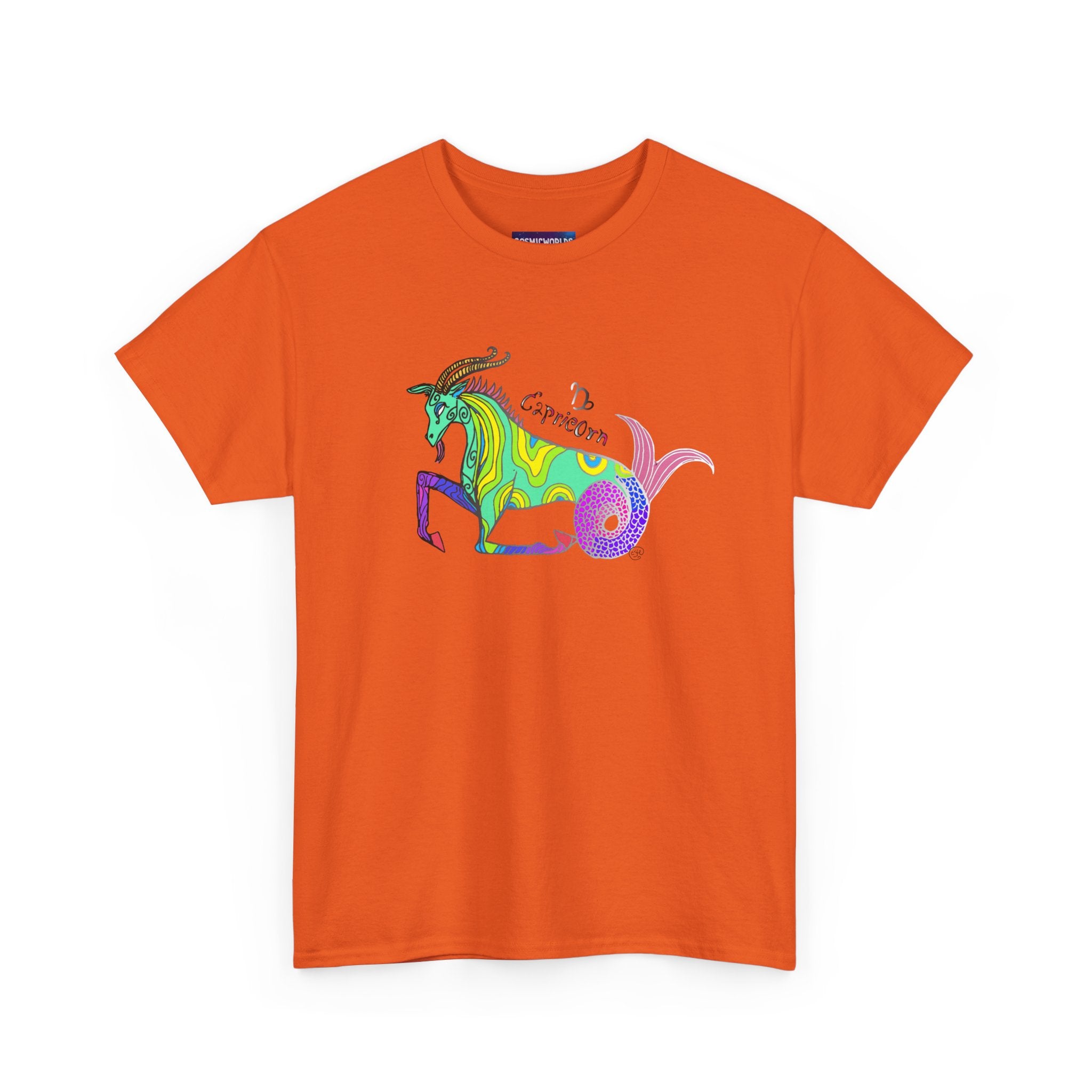 Capricorn Mythical Goat Tee — Colorful Zodiac Shirt