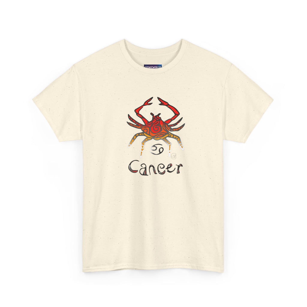 Cancer Zodiac T‑Shirt — Watercolor Crab Astrology Tee (Cancer)