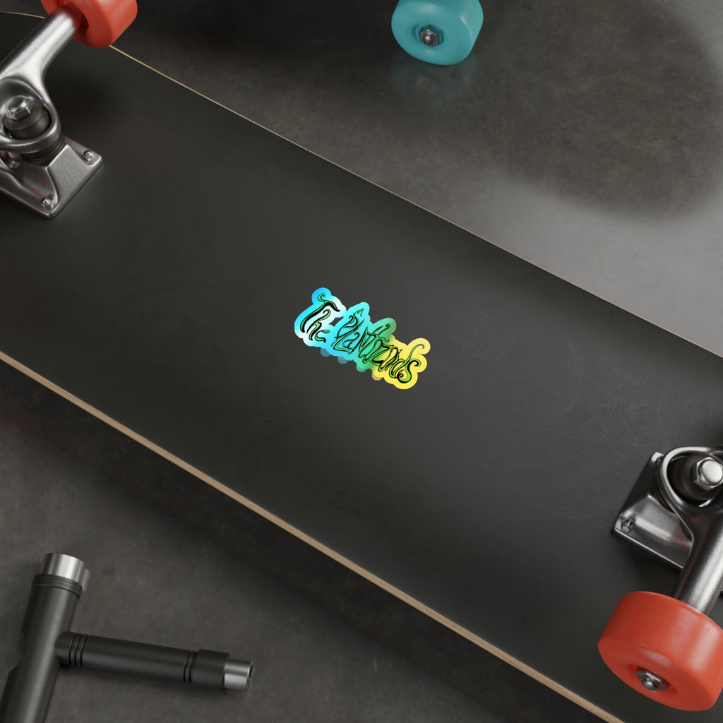Holographic Die-Cut Sticker — "The Plantozoids" Iridescent Logo Sticker for Skateboards, Laptops & Water Bottles