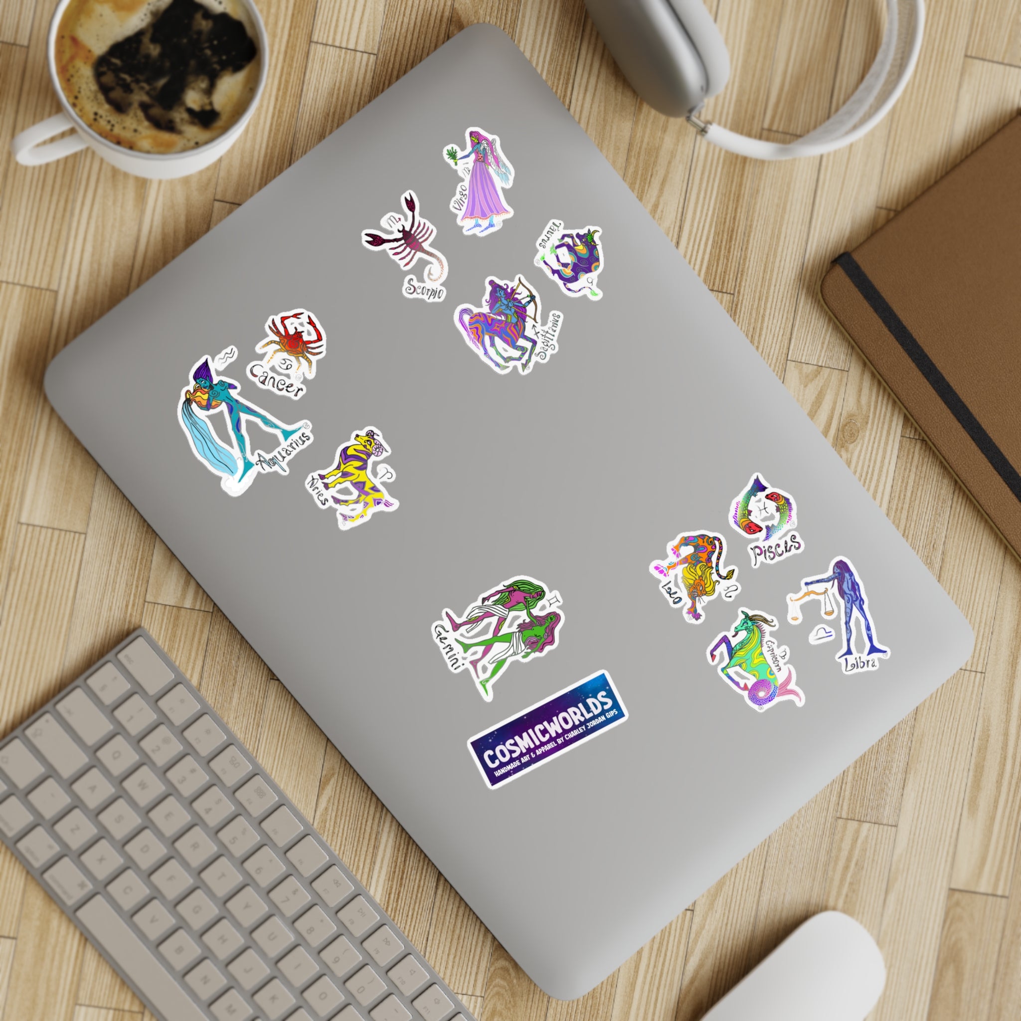 Zodiac Sticker Sheet Bundle, 10pcs