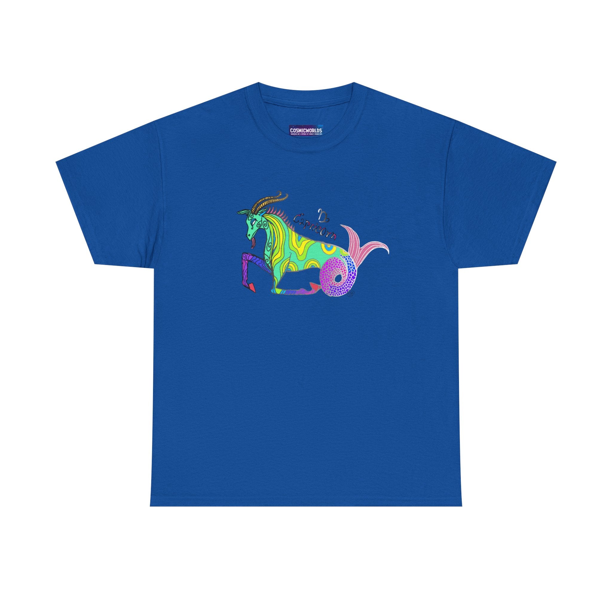 Capricorn Mythical Goat Tee — Colorful Zodiac Shirt