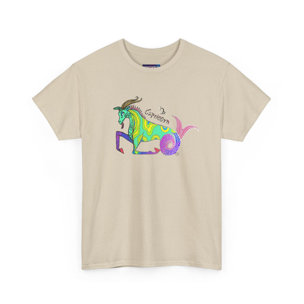 Capricorn Mythical Goat Tee — Colorful Zodiac Shirt