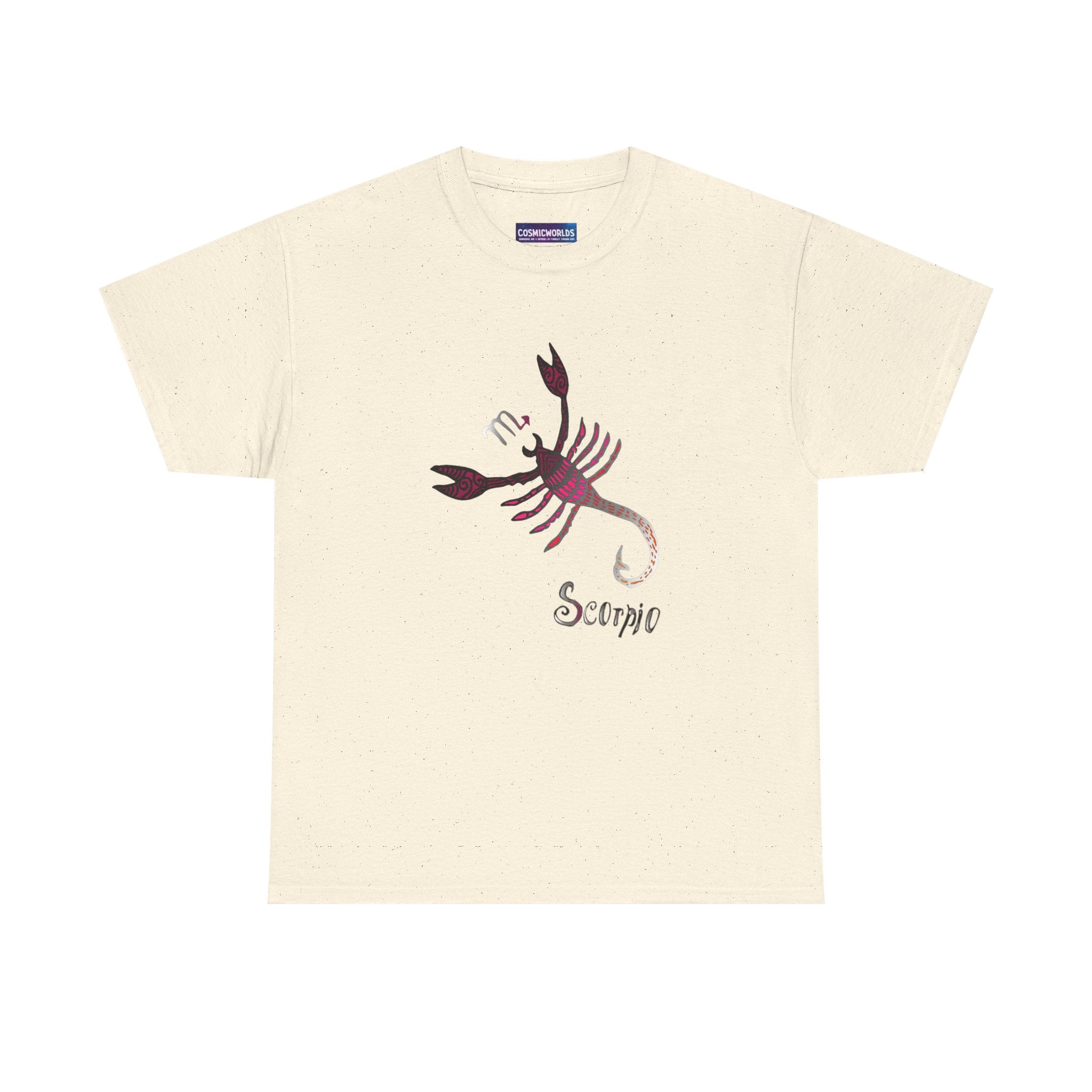 Scorpio Zodiac T‑Shirt — Stylized Scorpion Astrology Tee