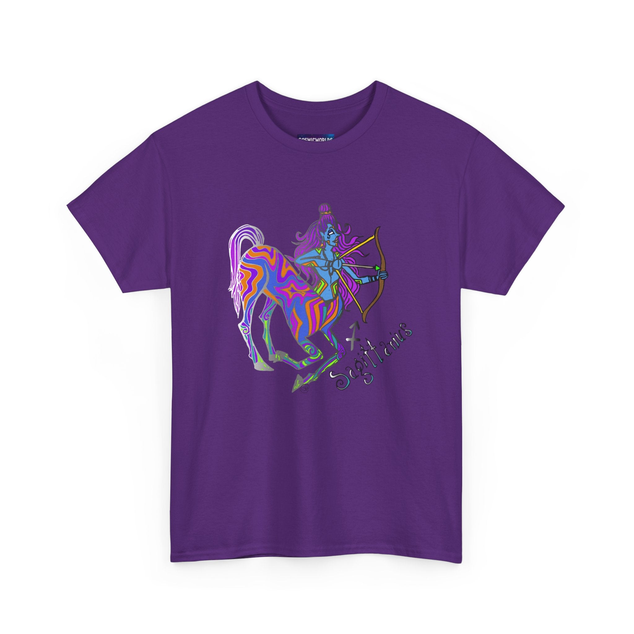 Sagittarius Centaur Archer T-Shirt — Colorful Zodiac Astrology Tee