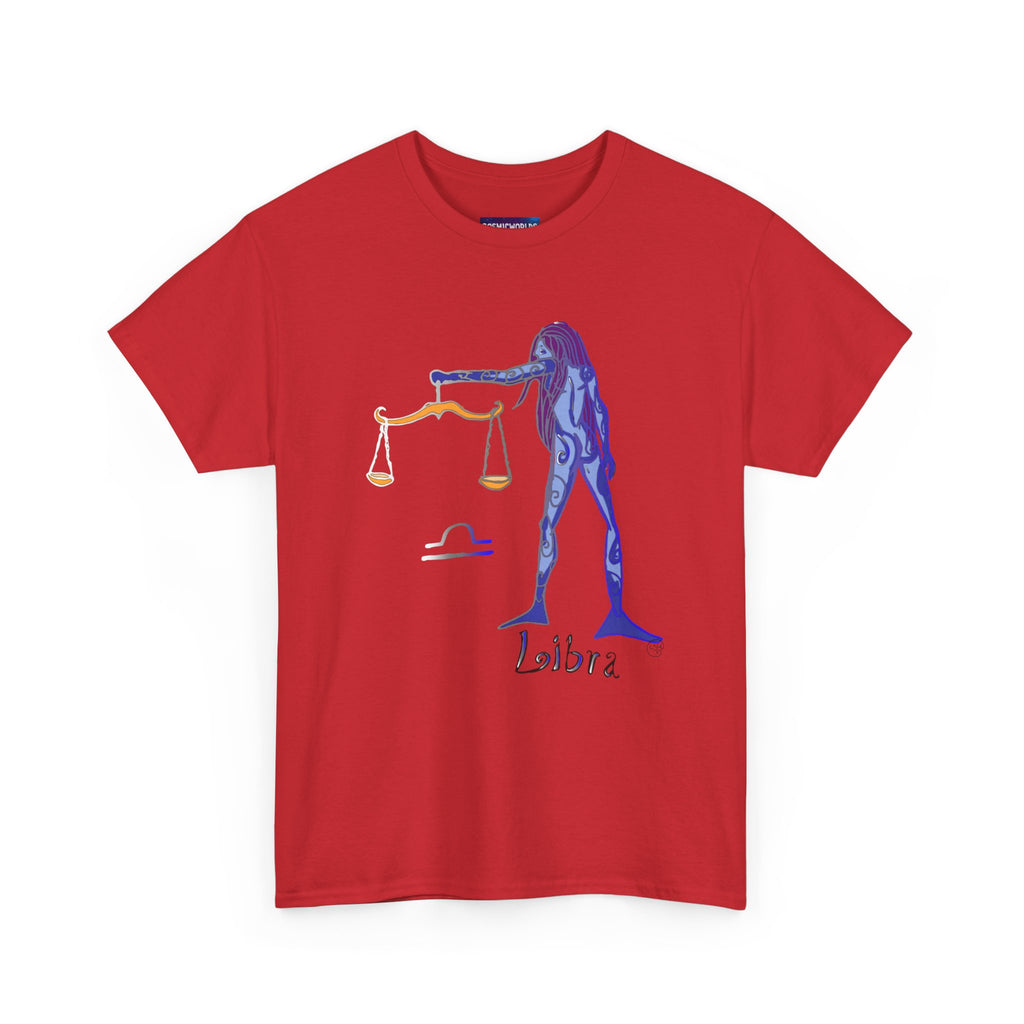 Libra Zodiac T-Shirt — Artistic Scales Astrology Tee