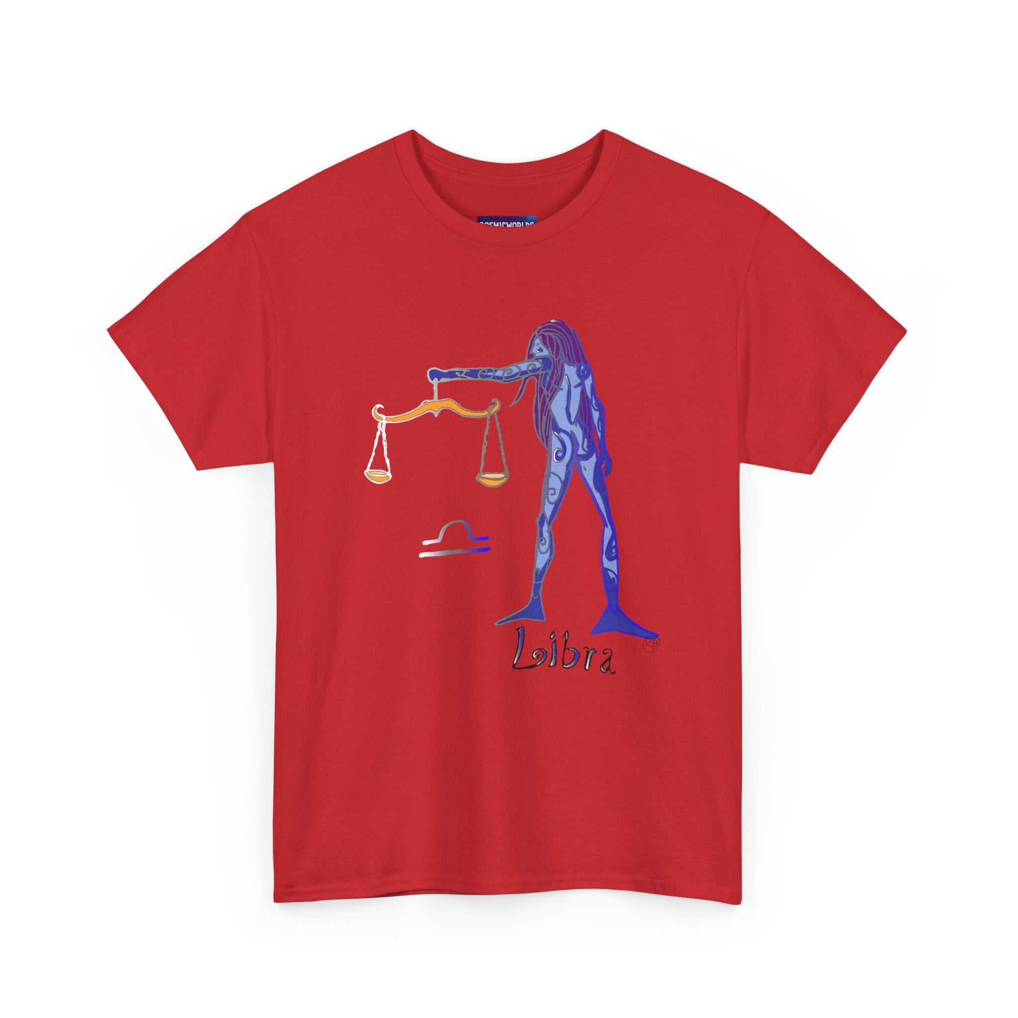 Libra Zodiac T-Shirt — Artistic Scales Astrology Tee