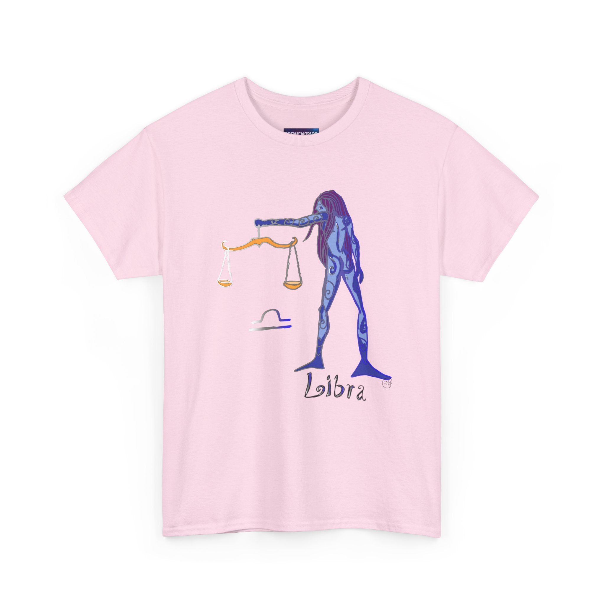 Libra Zodiac T-Shirt — Artistic Scales Astrology Tee