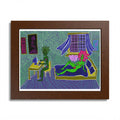 Surreal Floral Bedroom Art Print — Framed Poster