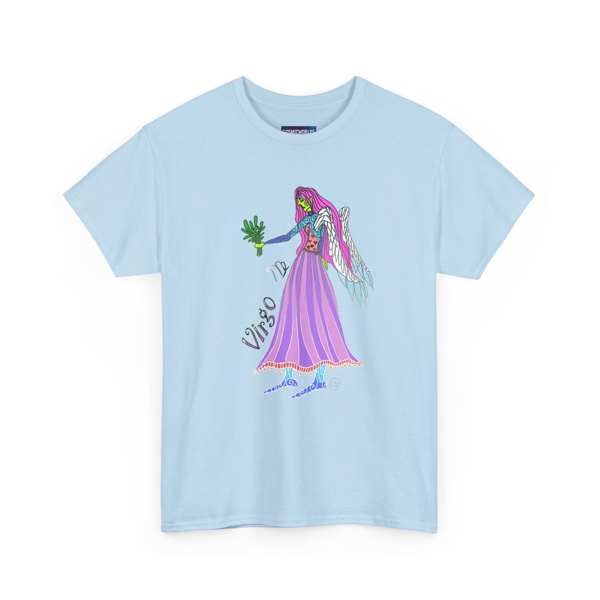 Virgo Zodiac Tee — Purple Virgo Girl Astrology T-Shirt
