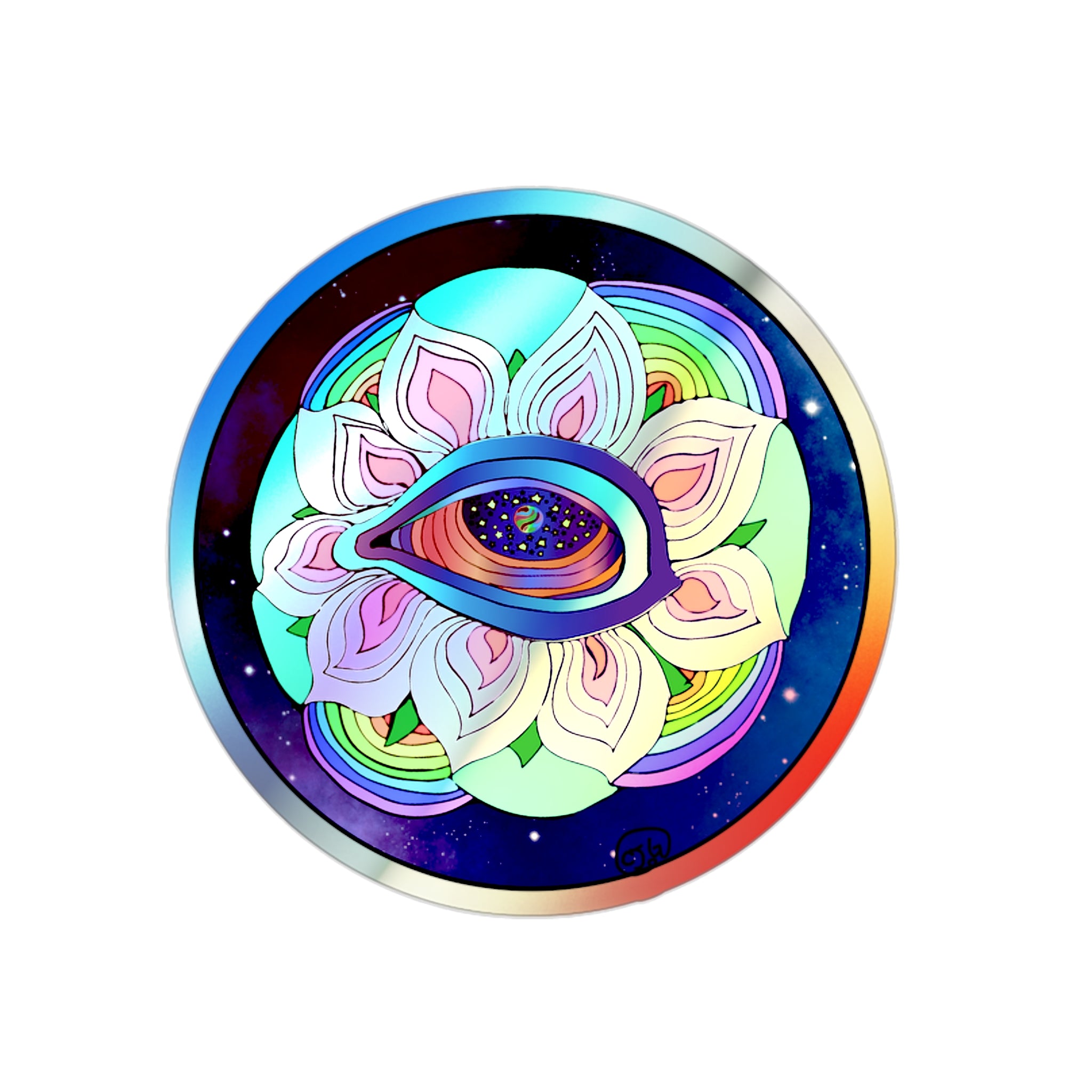 Shivajim’s All Seeing Eye Holographic Die-cut Stickers