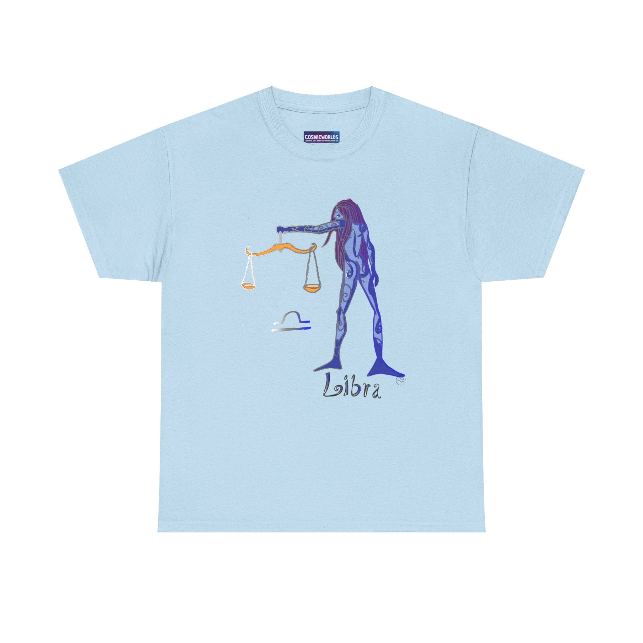 Libra Zodiac T-Shirt — Artistic Scales Astrology Tee