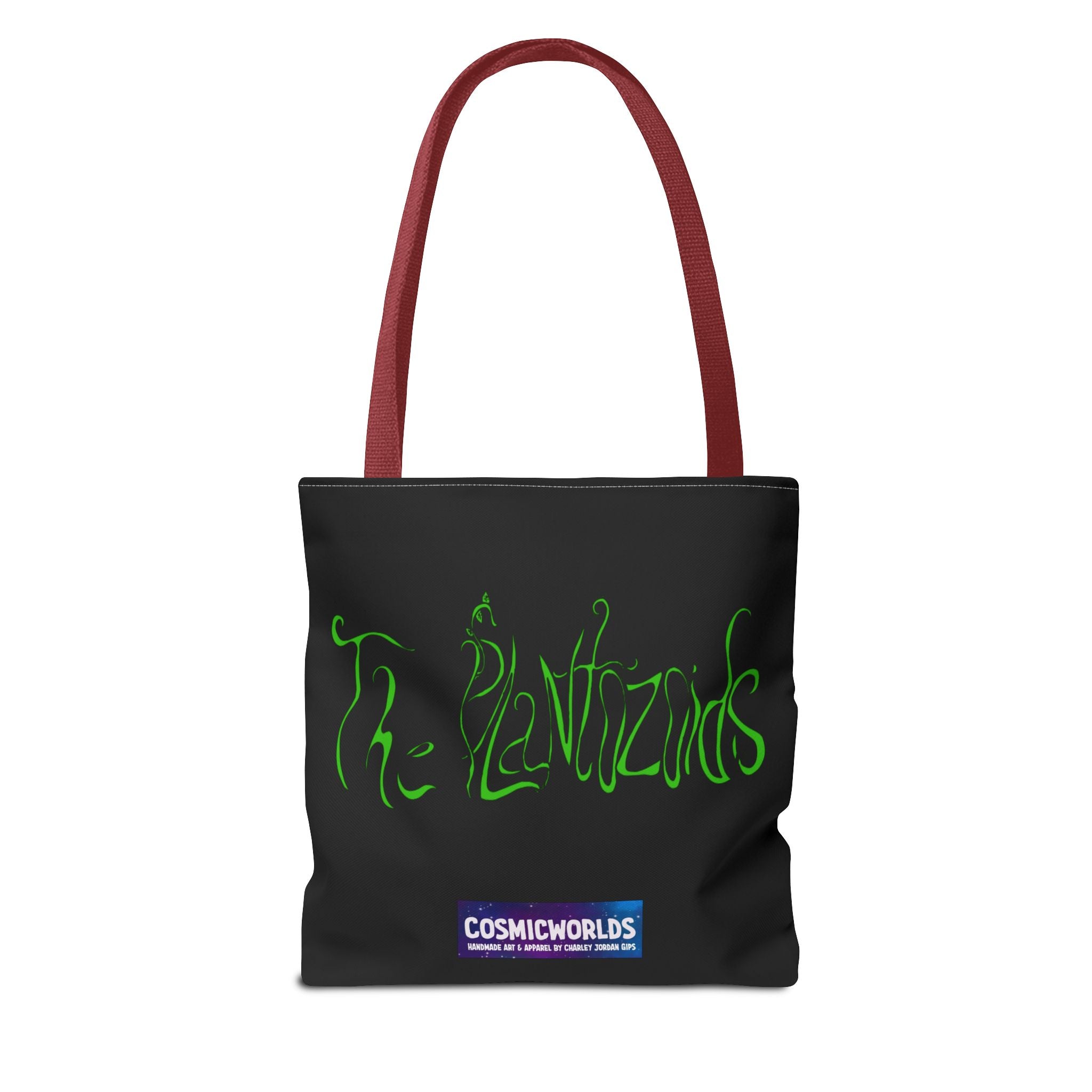 Psychedelic Garden Tote Bag — Colorful Alien Floral Art AOP