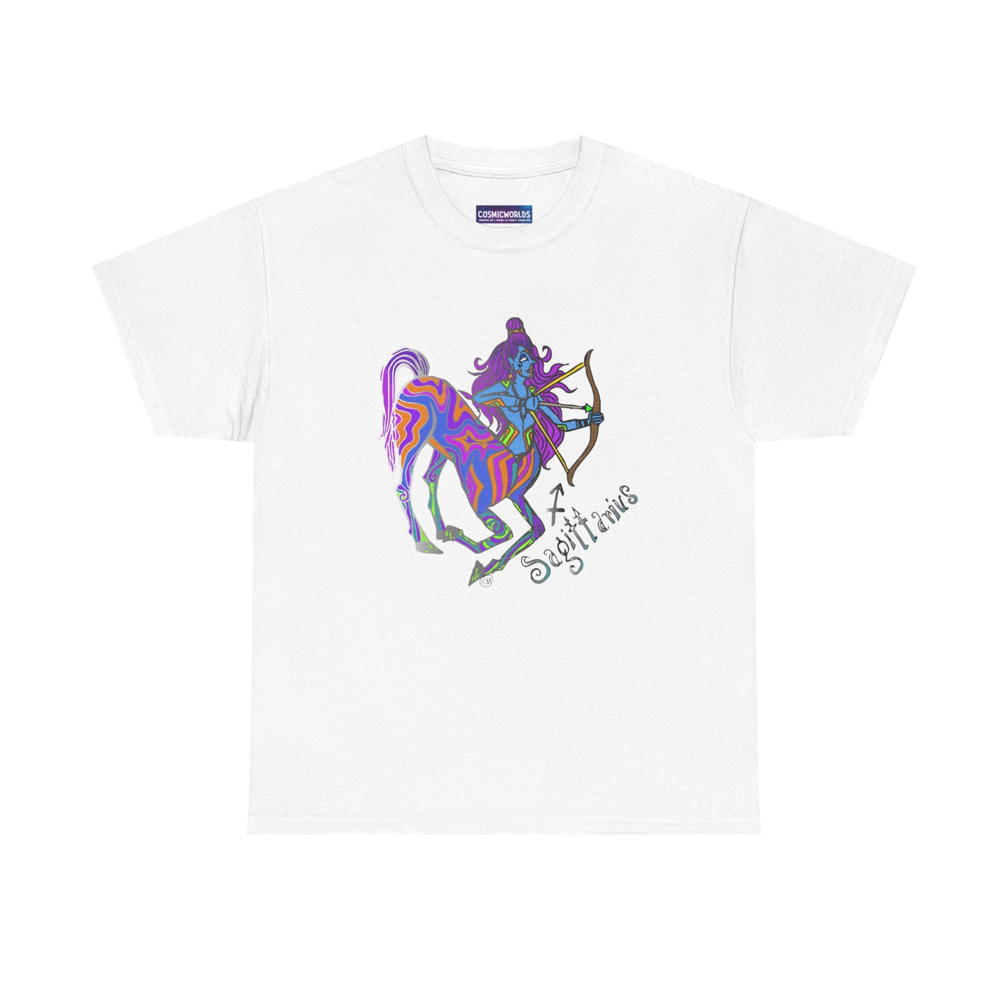 Sagittarius Centaur Archer T-Shirt — Colorful Zodiac Astrology Tee