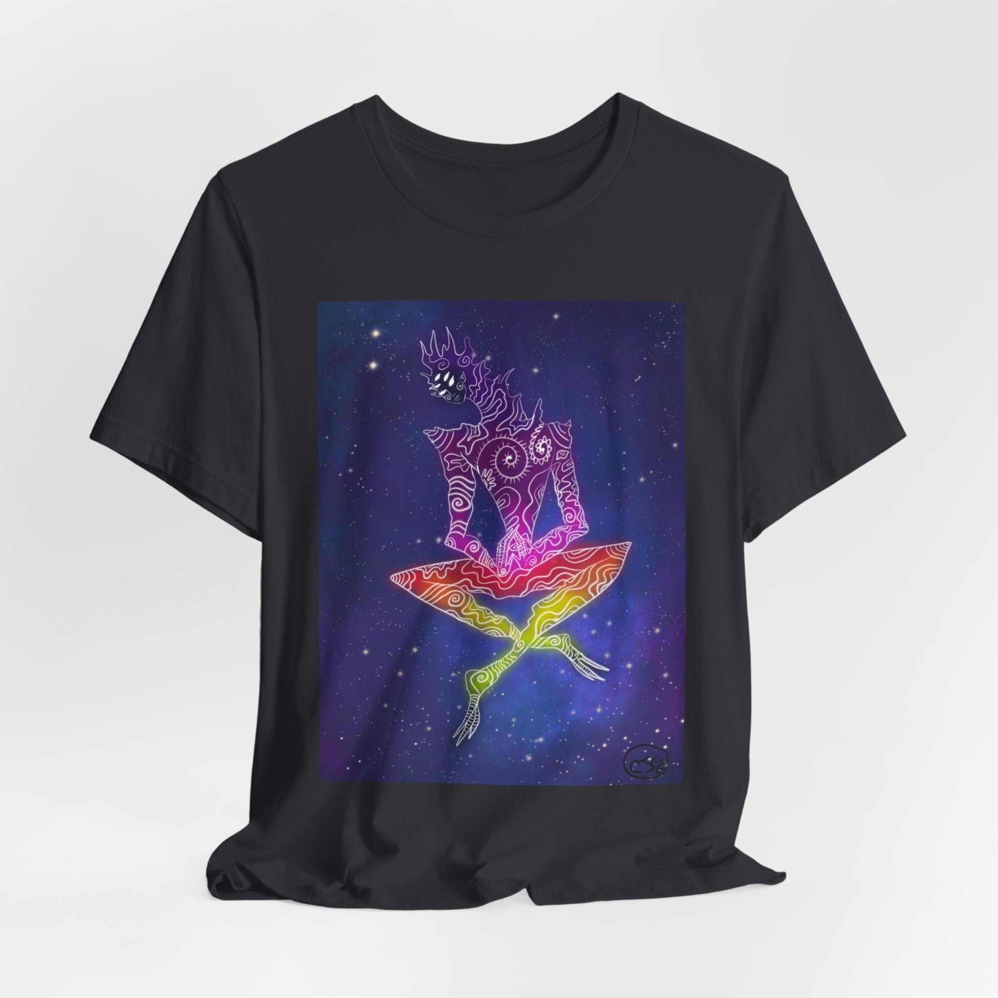 Cosmic Giant Tee — Vibrant Boho Cosmic Art T-Shirt