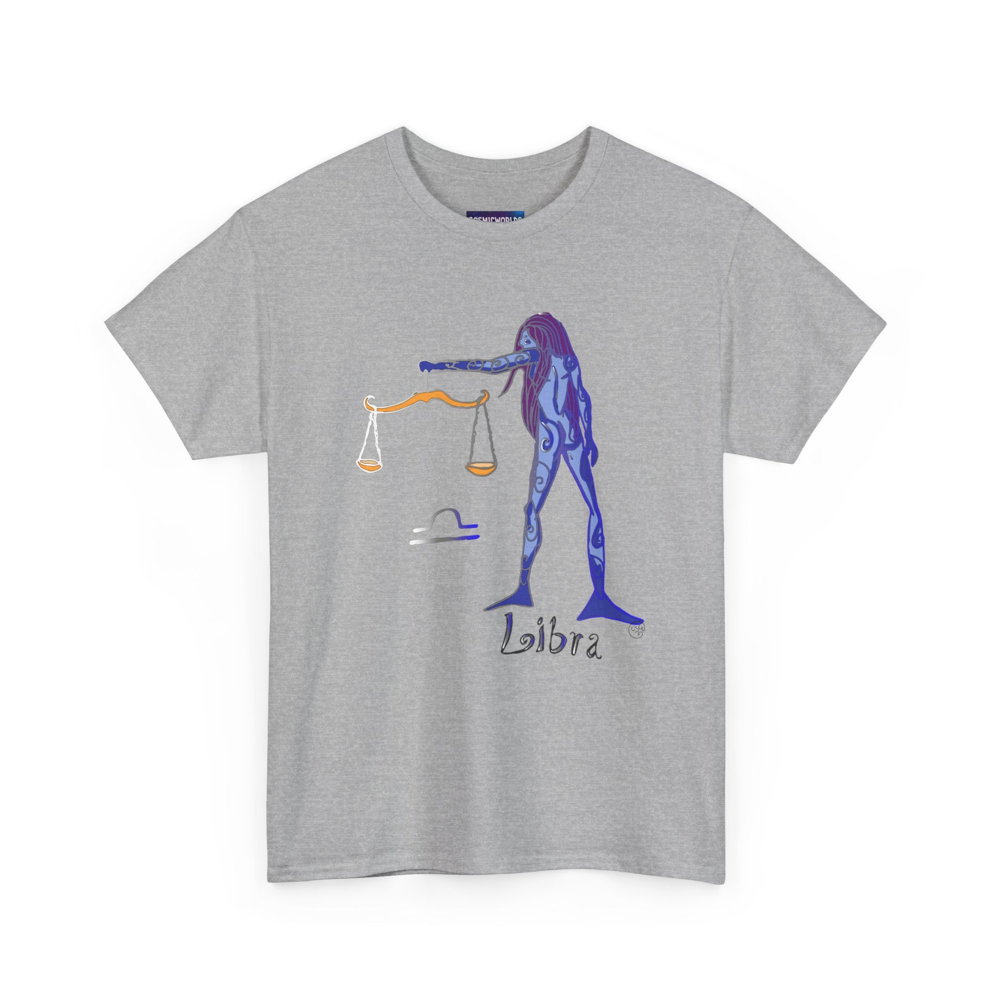 Libra Zodiac T-Shirt — Artistic Scales Astrology Tee