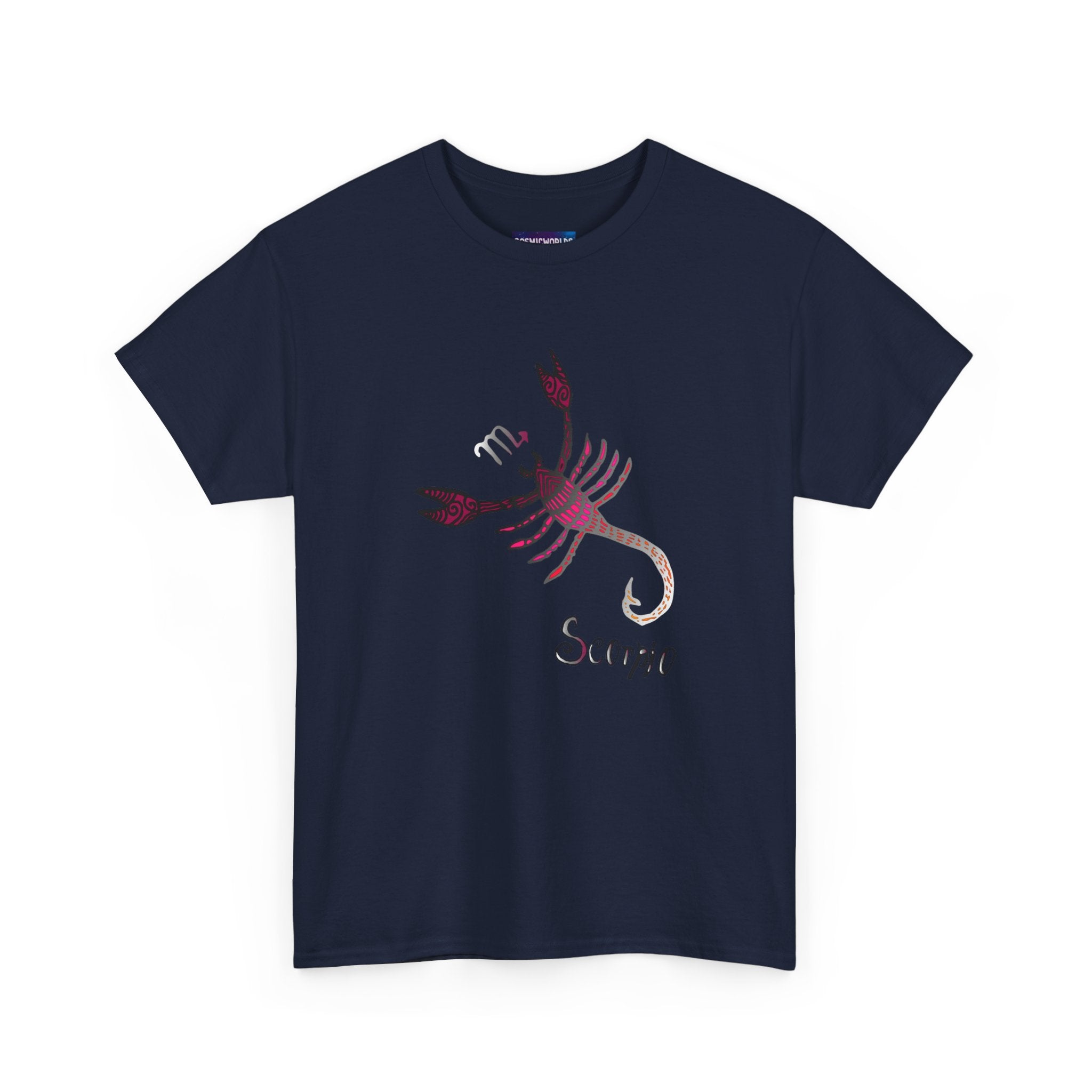Scorpio Zodiac T‑Shirt — Stylized Scorpion Astrology Tee