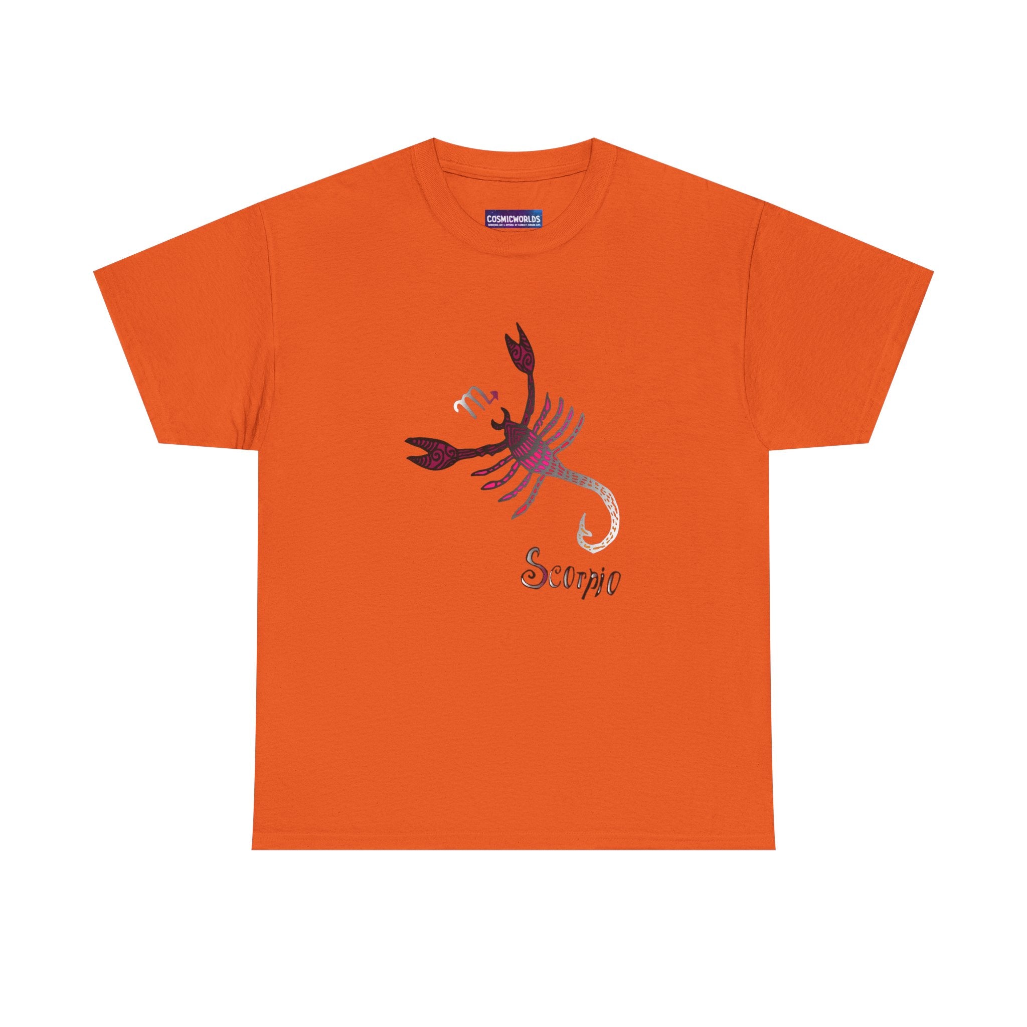 Scorpio Zodiac T‑Shirt — Stylized Scorpion Astrology Tee