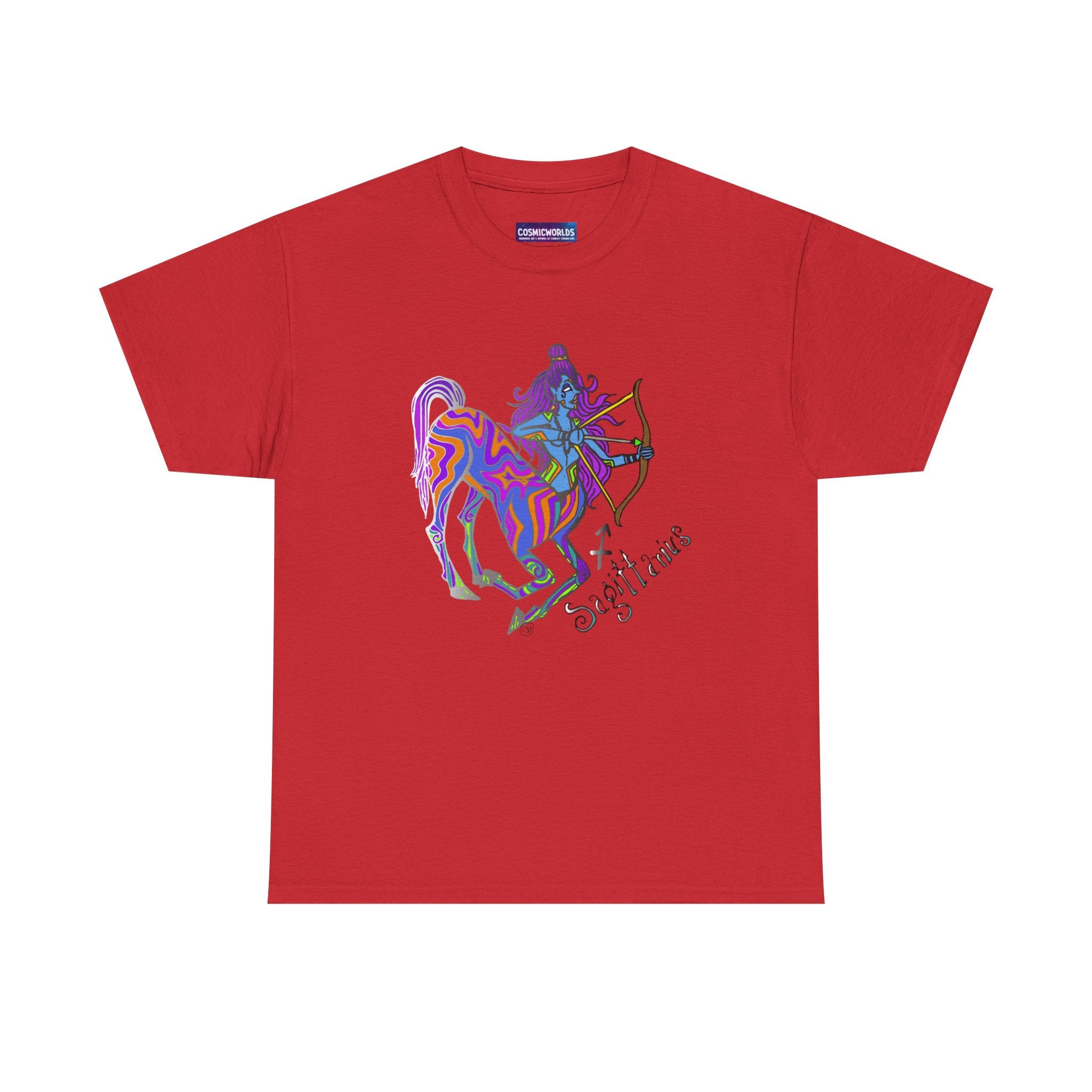 Sagittarius Centaur Archer T-Shirt — Colorful Zodiac Astrology Tee
