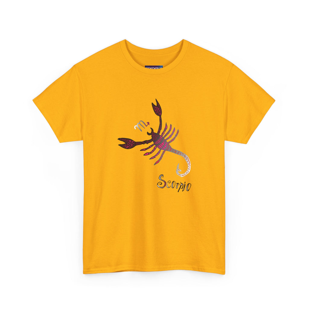 Scorpio Zodiac T‑Shirt — Stylized Scorpion Astrology Tee