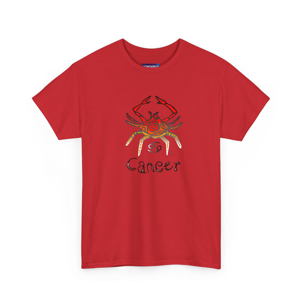 Cancer Zodiac T‑Shirt — Watercolor Crab Astrology Tee (Cancer)