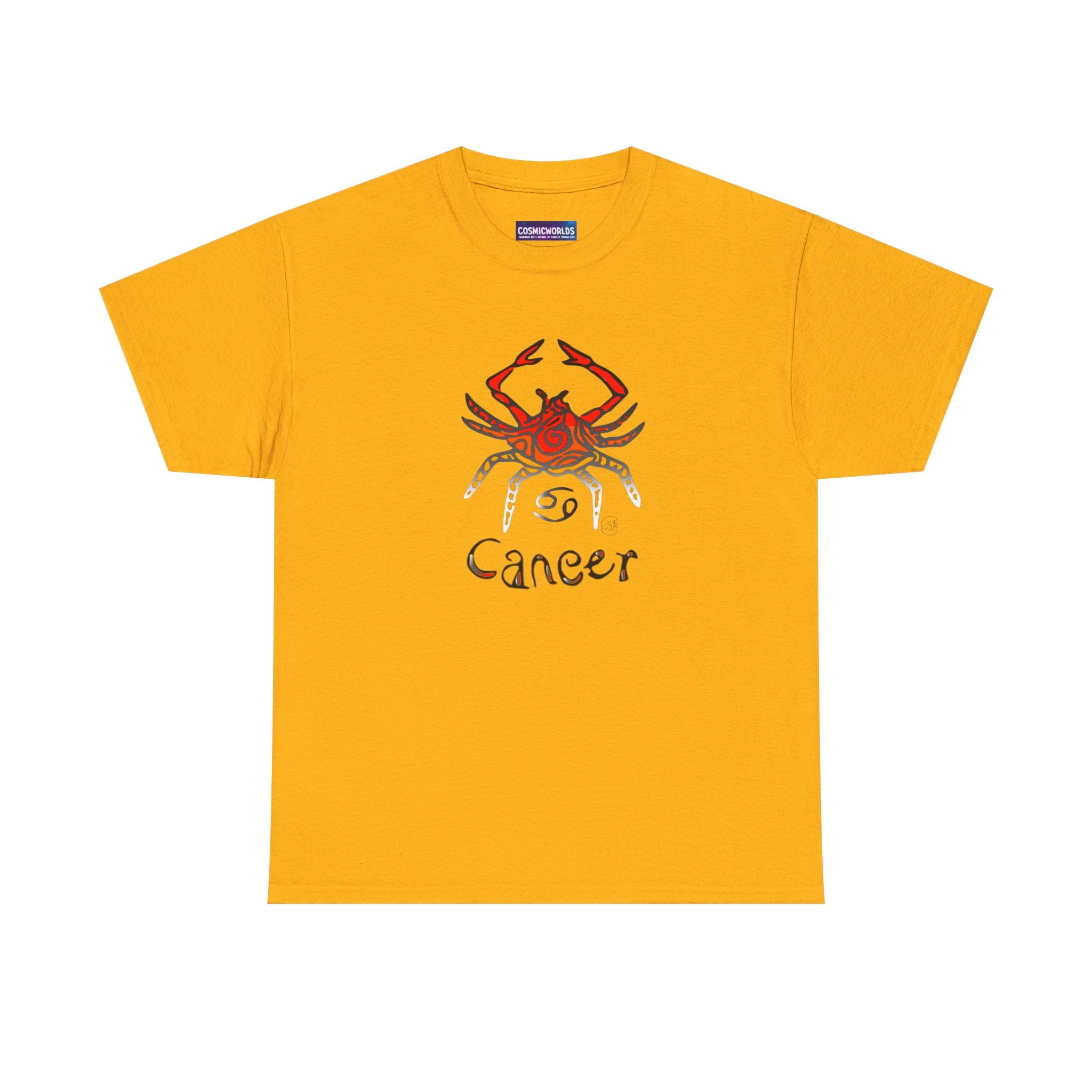 Cancer Zodiac T‑Shirt — Watercolor Crab Astrology Tee (Cancer)