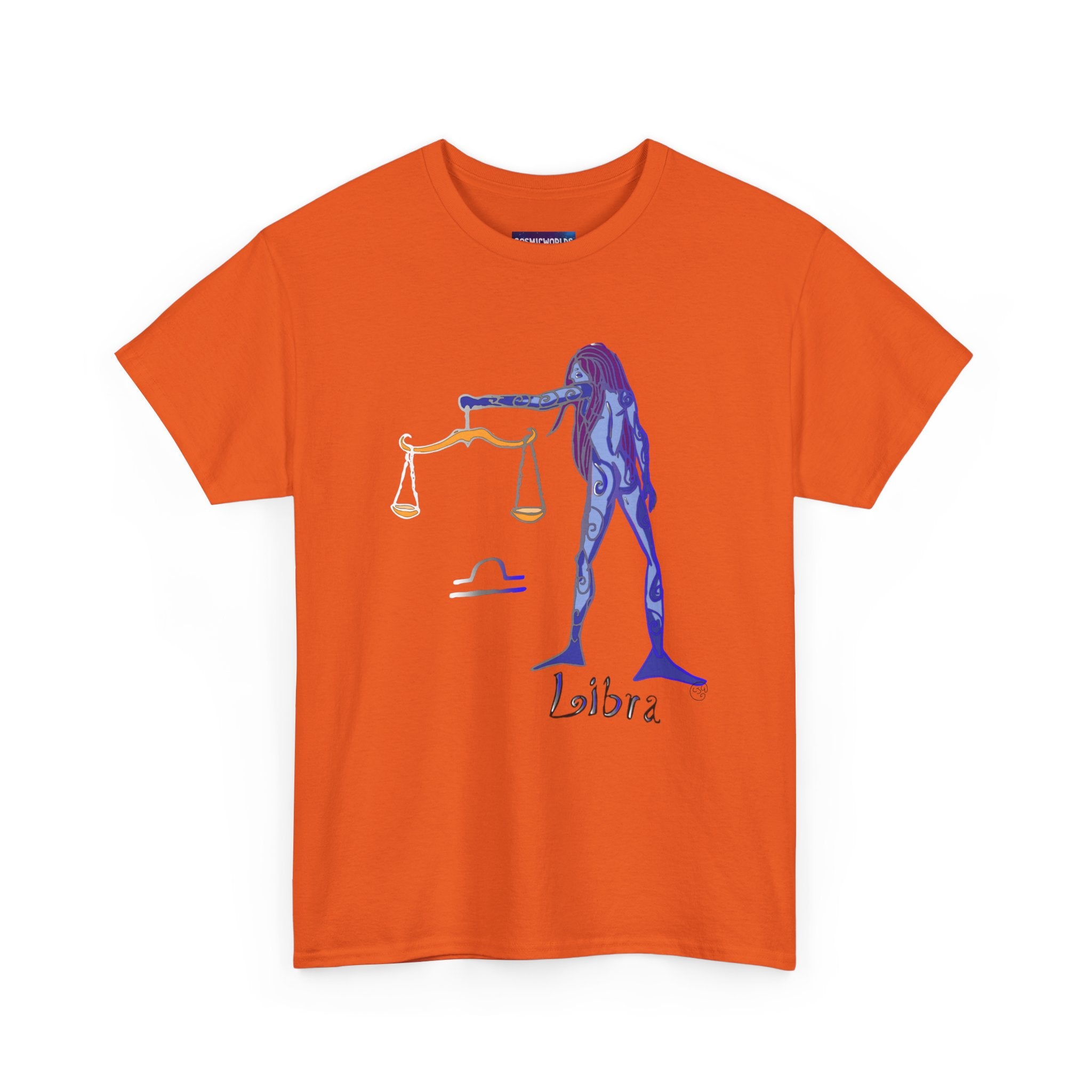 Libra Zodiac T-Shirt — Artistic Scales Astrology Tee