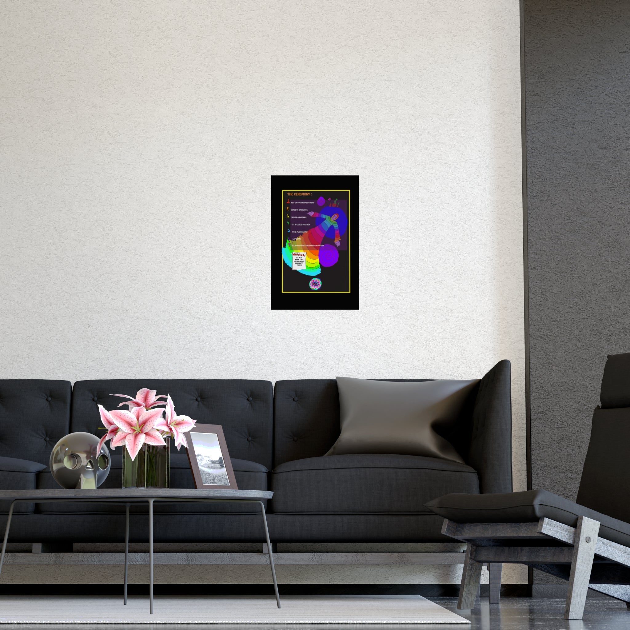 Psychedelic Ceremony Poster — Matte Vertical & Horizontal Art Print